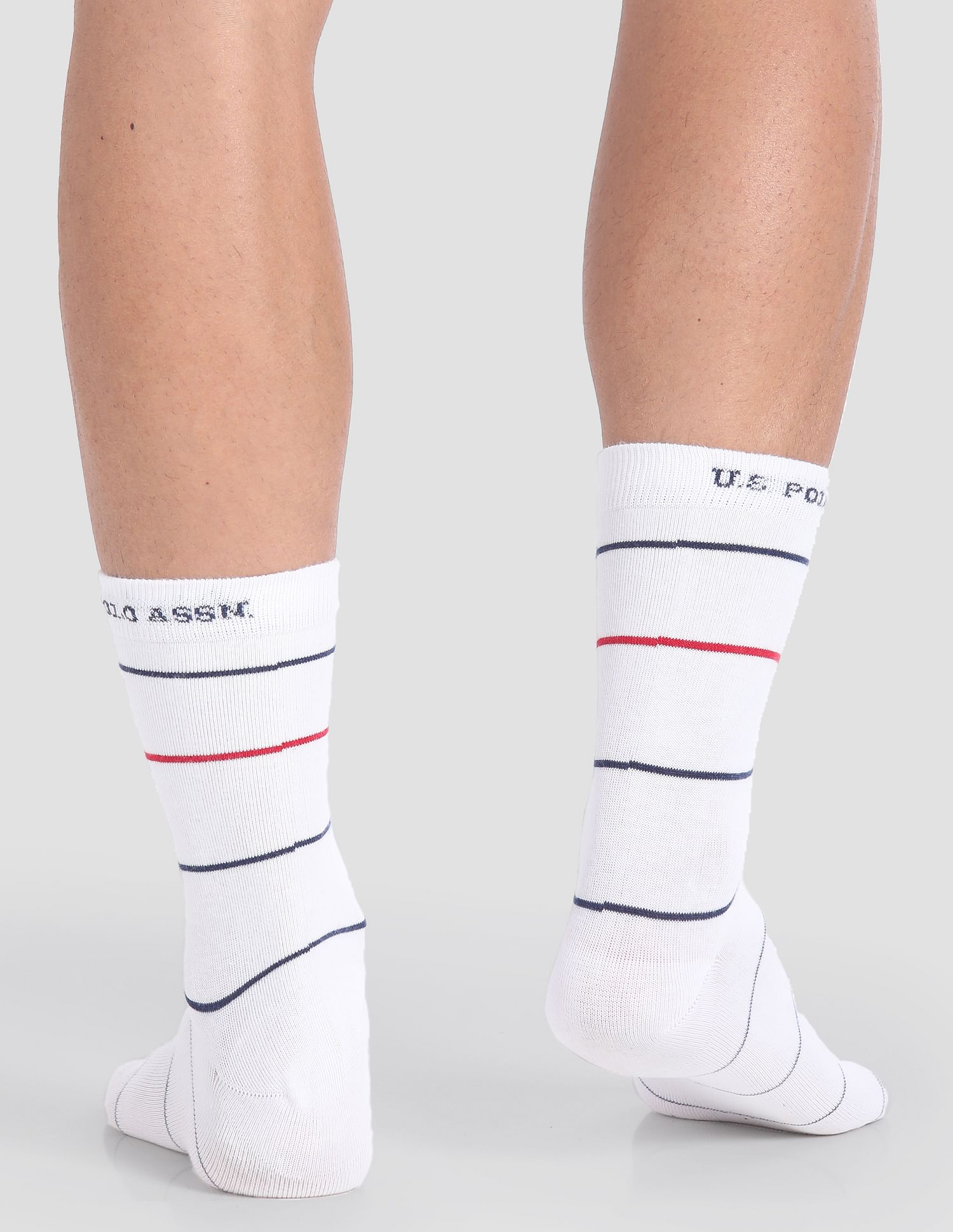 USPA Innerwear Cotton Polyamide Elastane I647 Socks - Pack Of 3