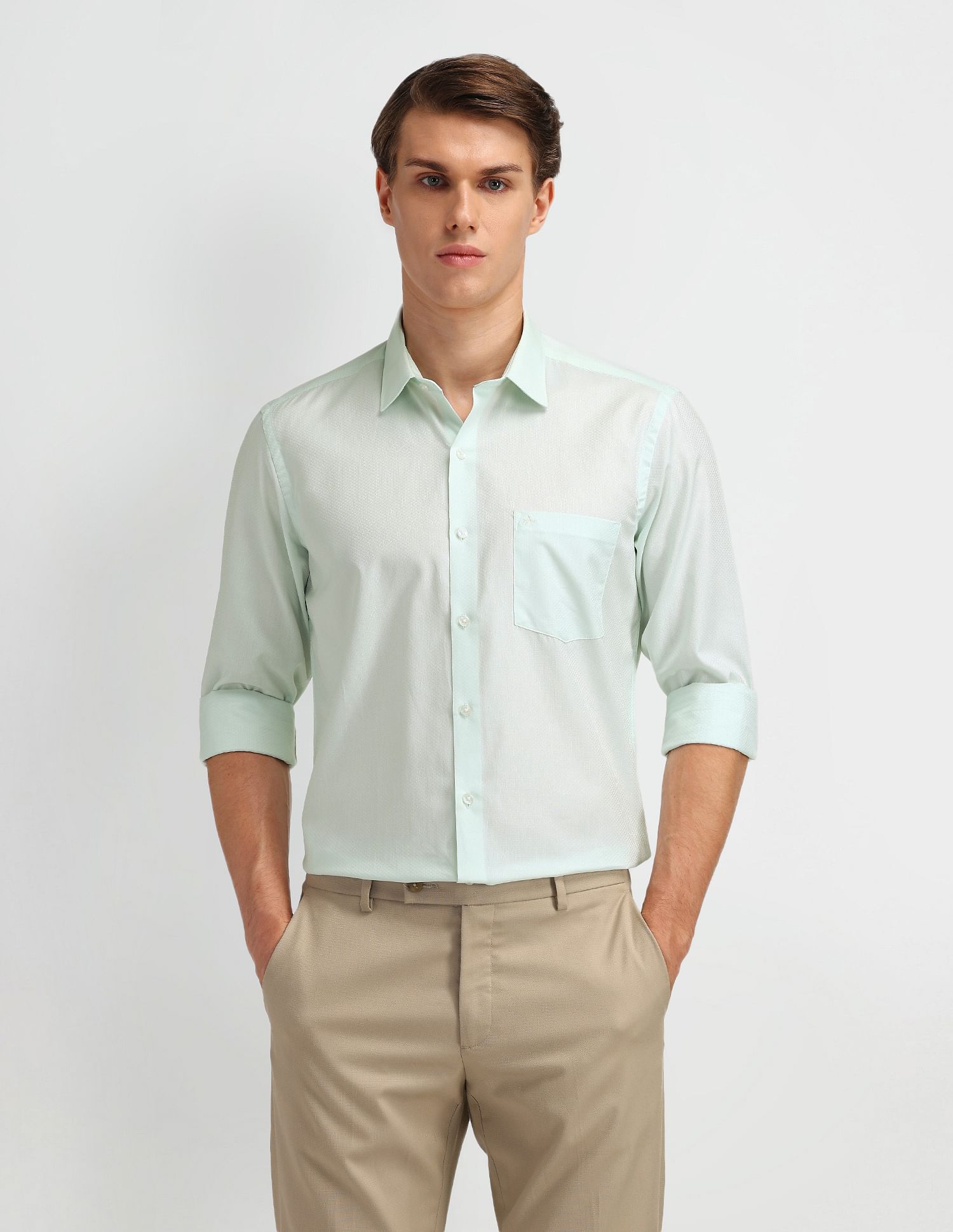 Arrow Textured Cotton Shirt