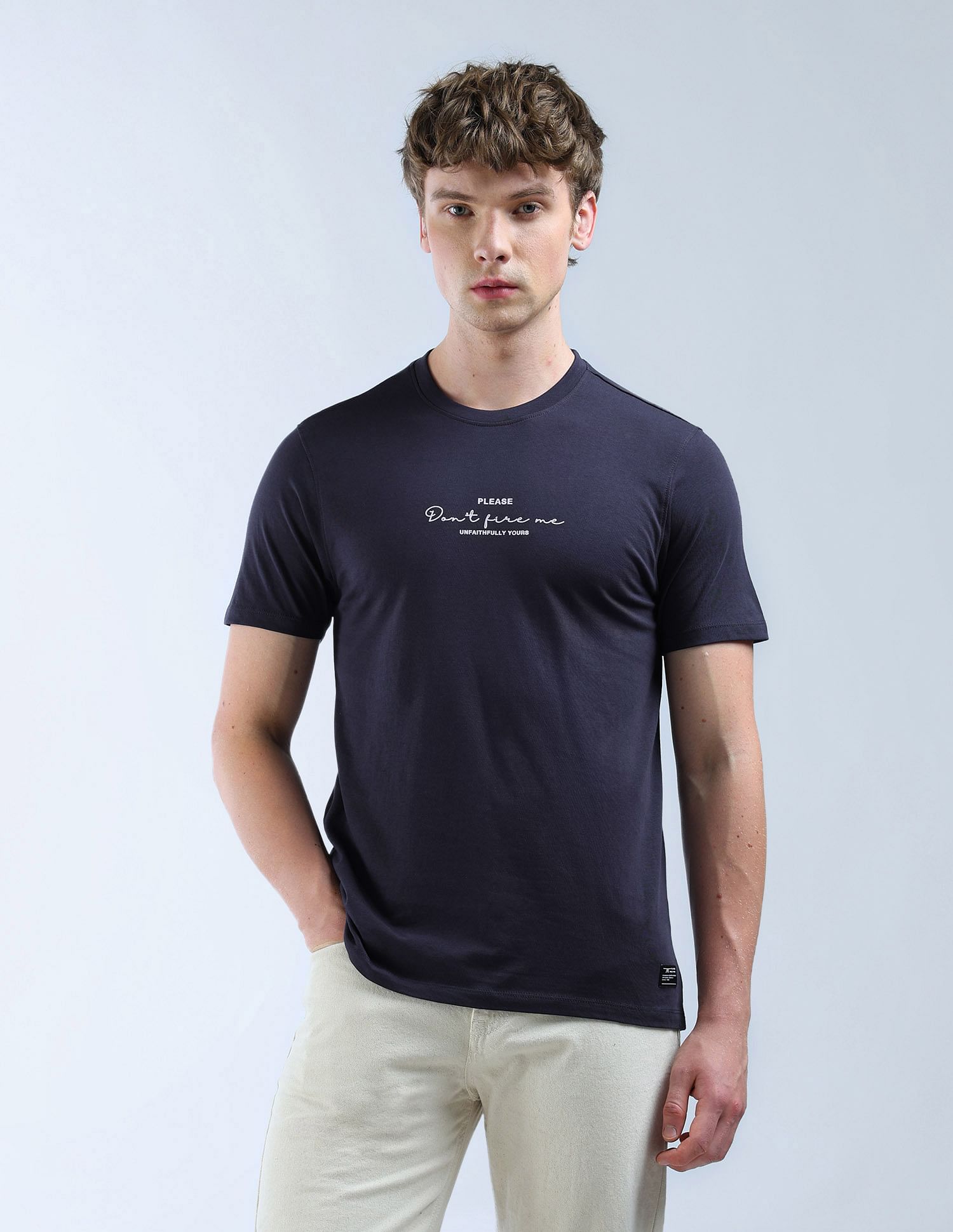 Flying Machine Brand Printed Essentials T-Shirt