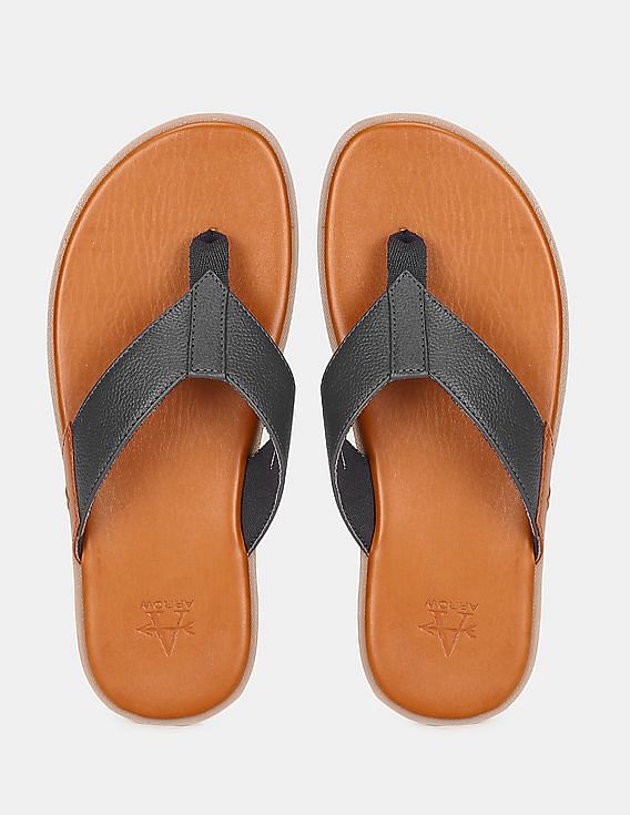 arrow leather chappals