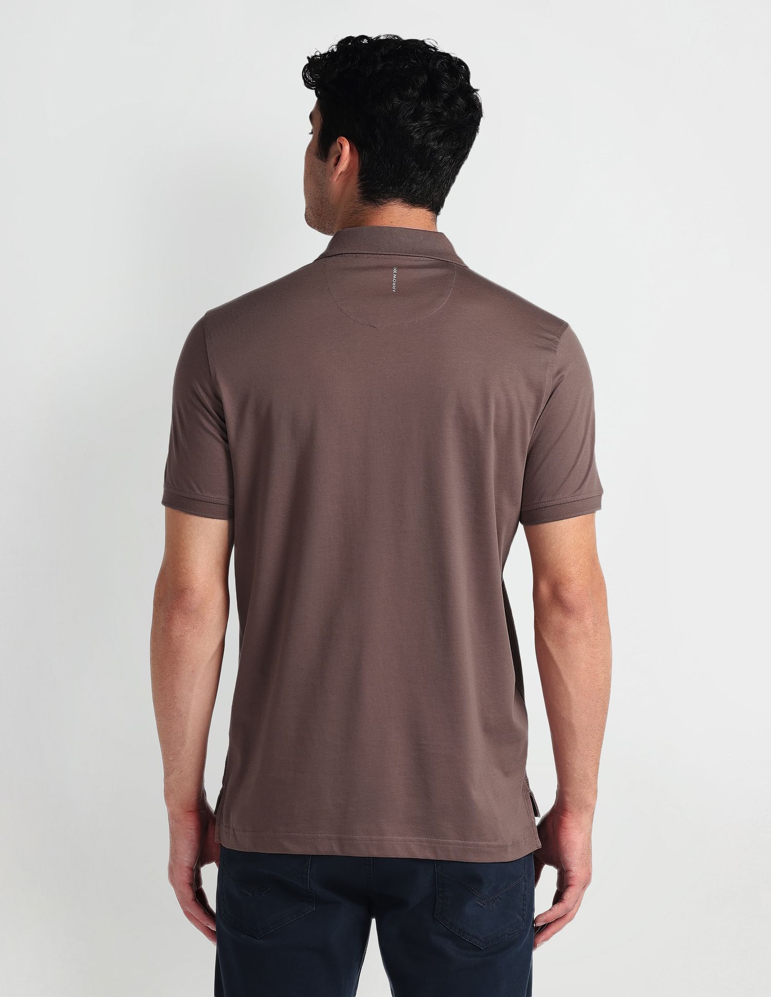 Arrow Newyork Pure Cotton Abstract Polo Shirt