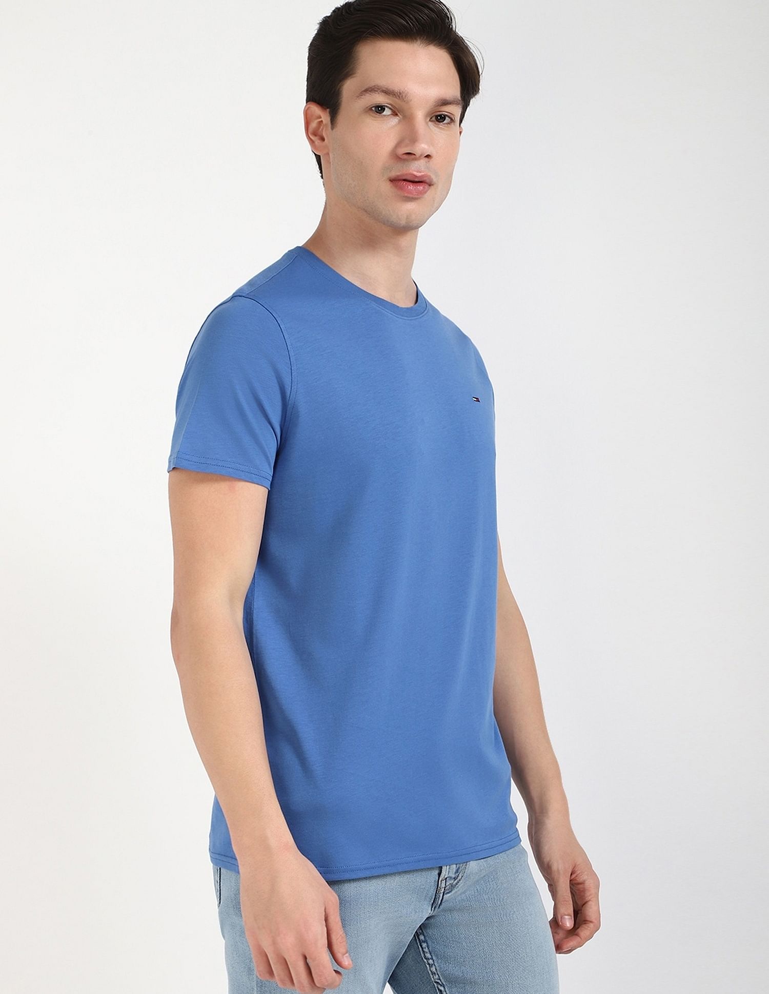 Tommy Hilfiger Solid Slim-Fit Cotton T-Shirt