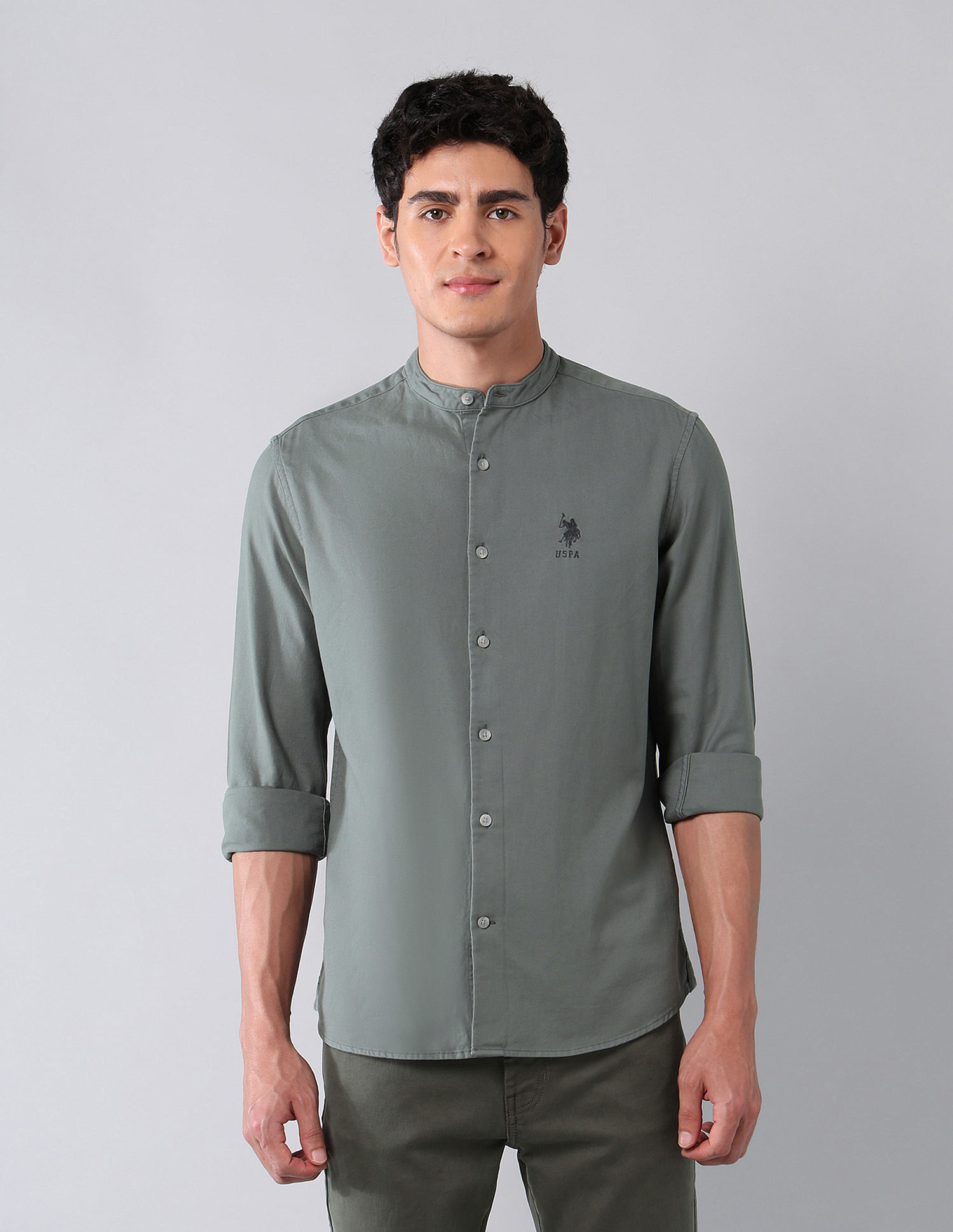 U.S. Polo Assn. Denim Co. Pure Cotton Regular Fit Twill Shirt