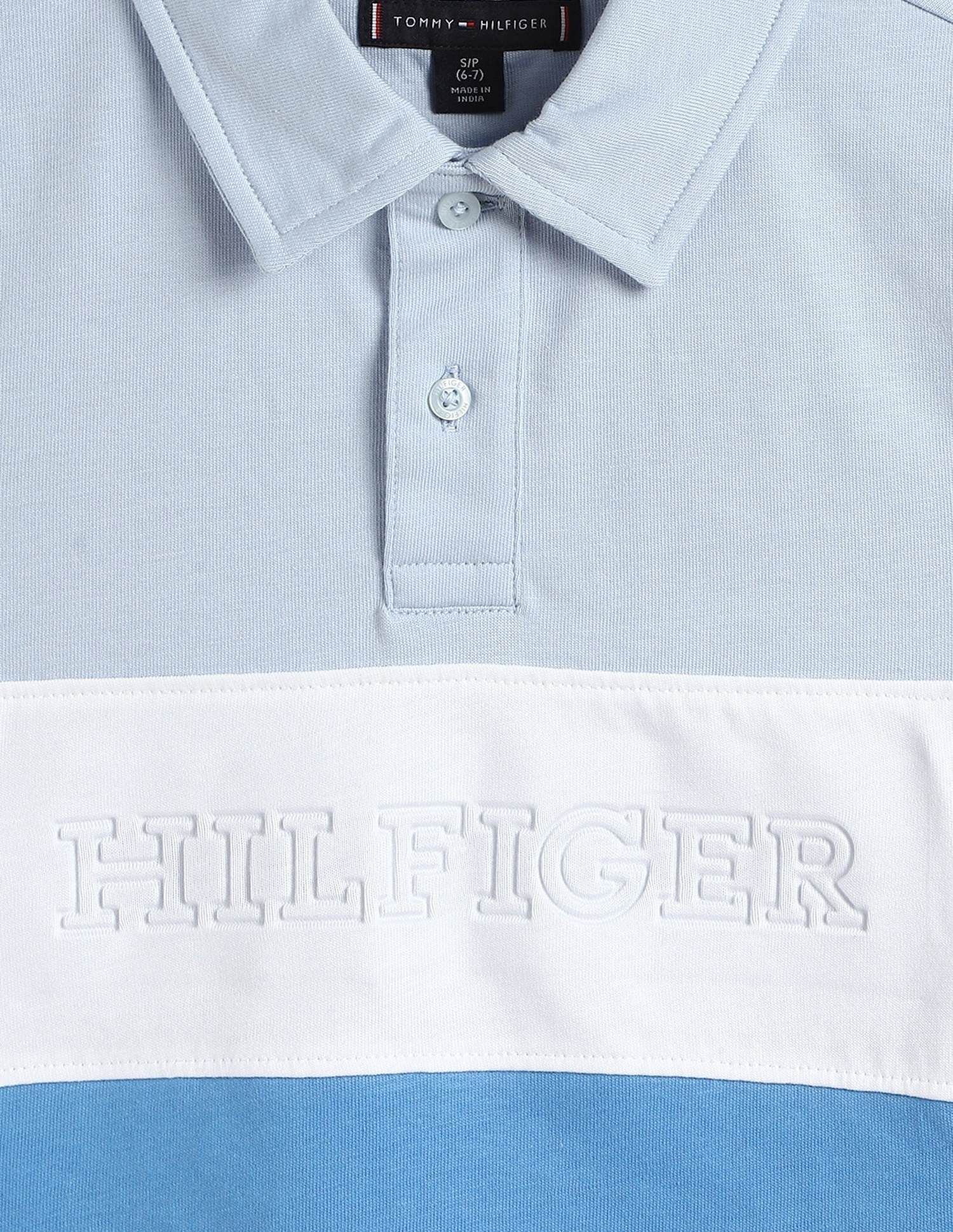 Tommy Hilfiger Kids Boys Colorblock Regular-Fit Cotton Polo T-Shirt