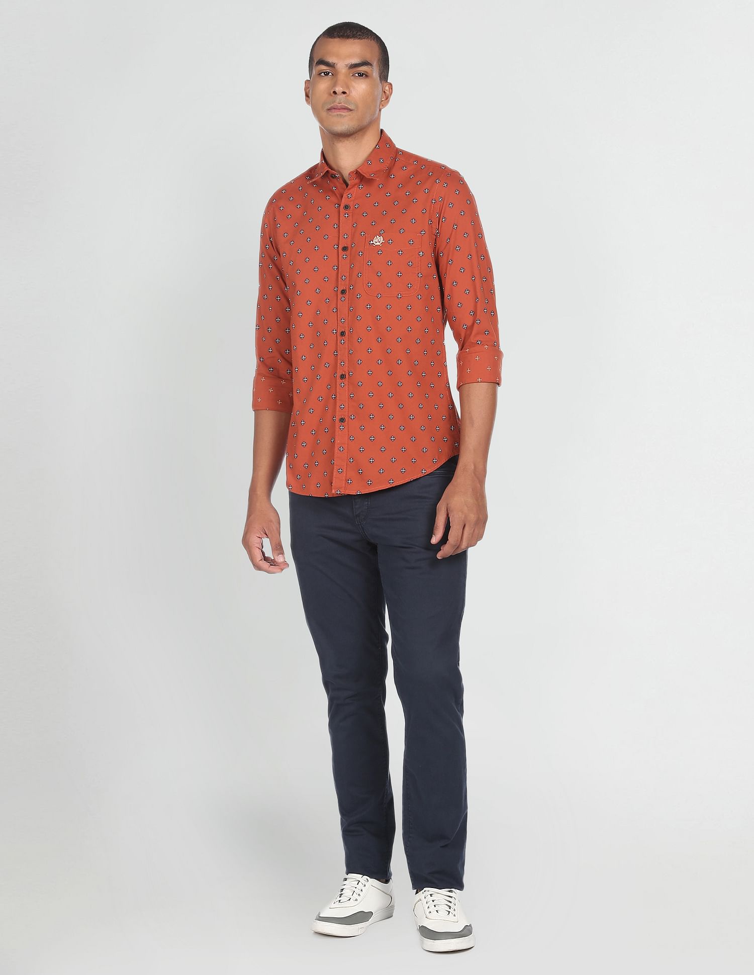 U.S. Polo Assn. Denim Co. Printed Cotton Casual Shirt