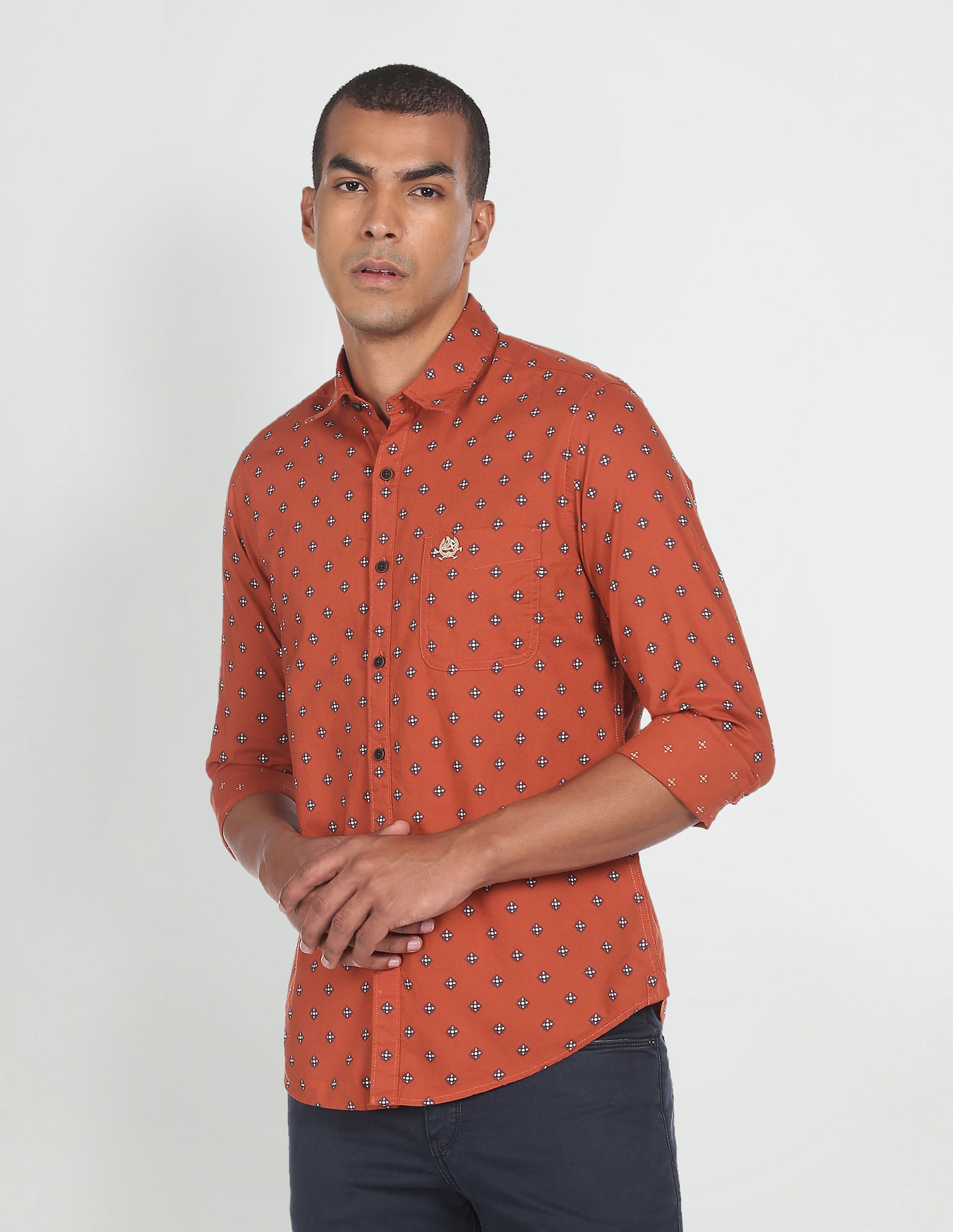 U.S. Polo Assn. Denim Co. Printed Cotton Casual Shirt