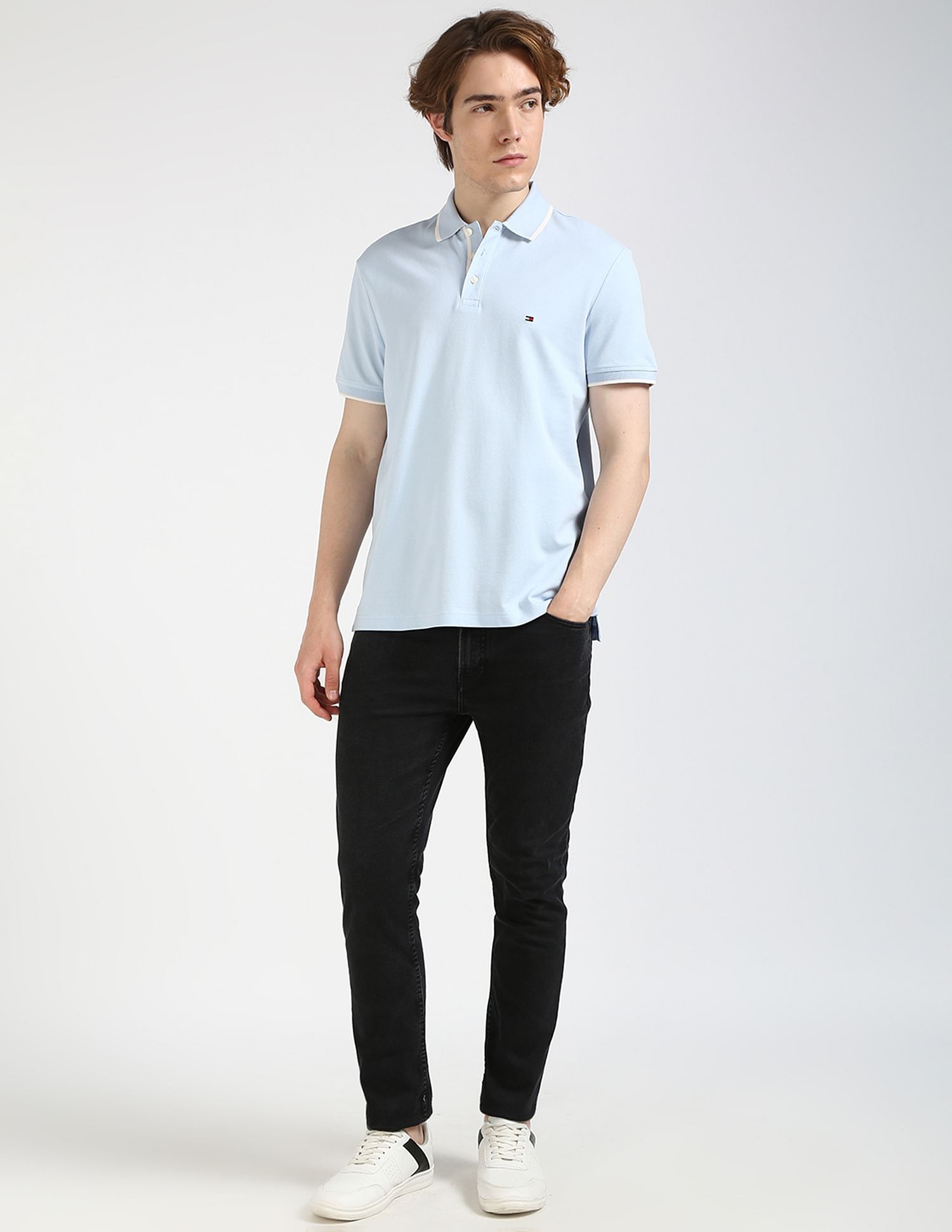 Tommy Hilfiger Regular Fit Solid Polo Shirt