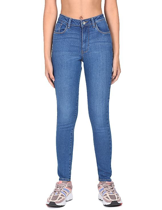 Flying Machine Women High Rise Twiggy Super Skinny Fit Jeans