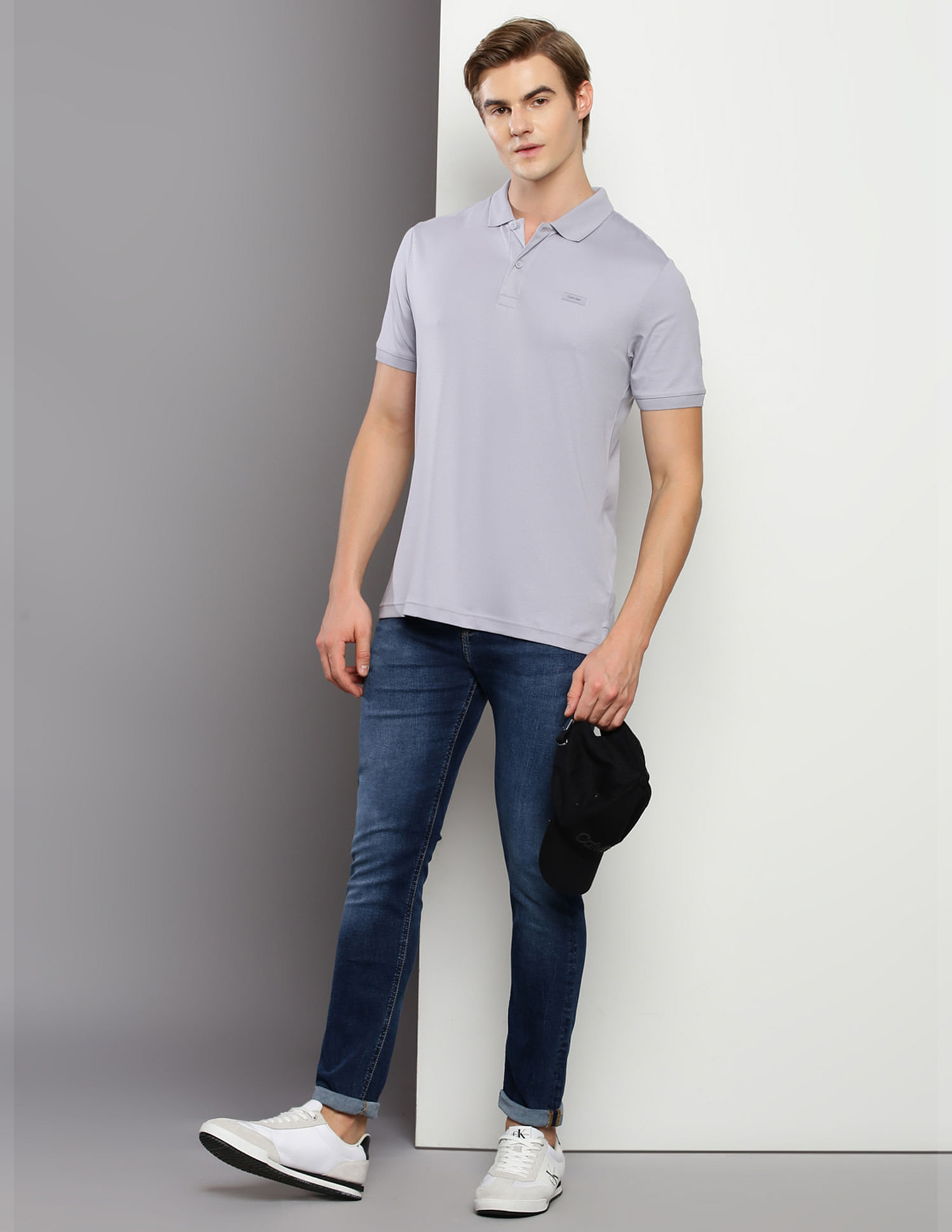 Buy Calvin Klein Smooth Cotton Slim Fit Polo Shirt - NNNOW.com