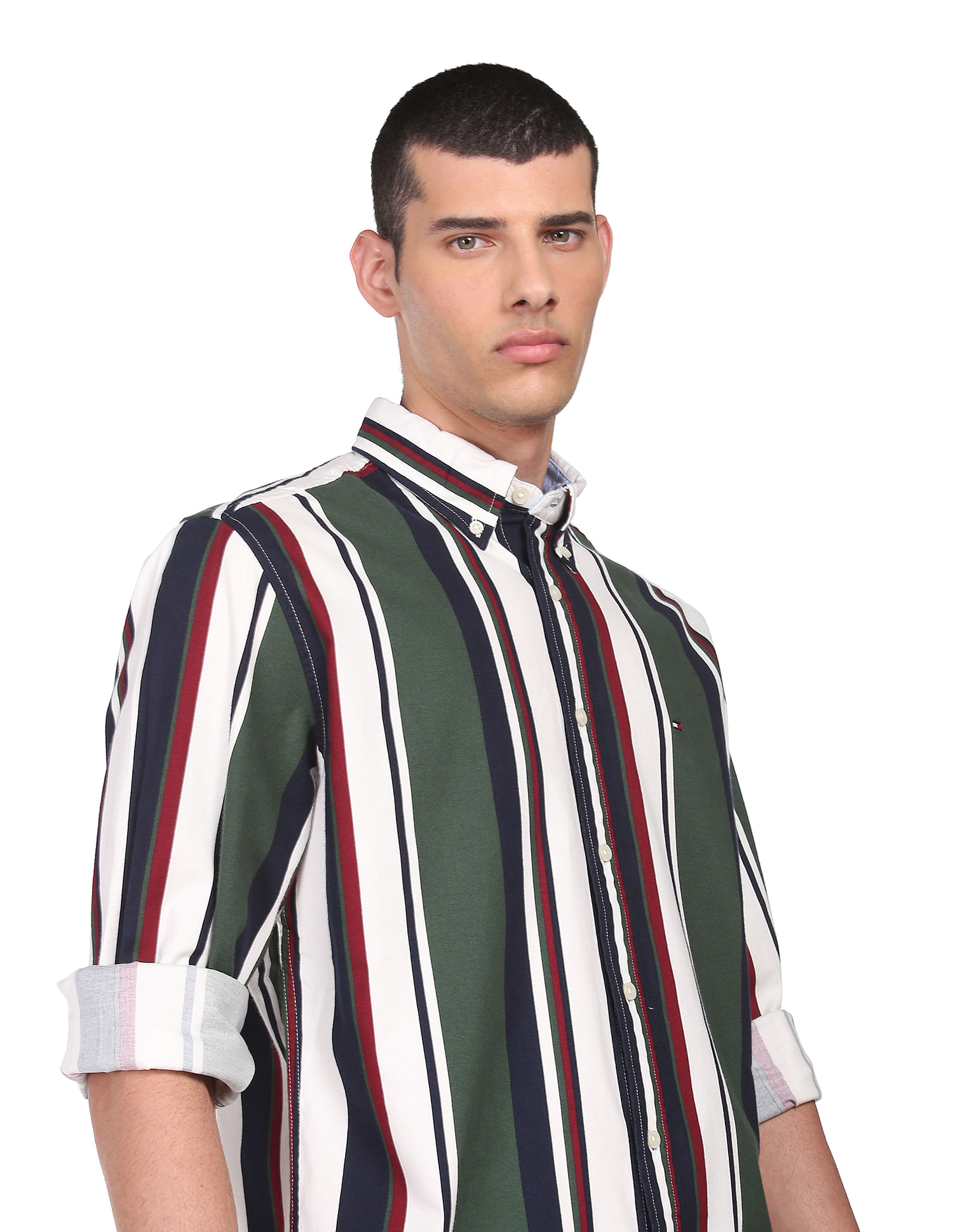 Camiseta Tommy Hilfiger Bold Global Stripe Tee - Oficial Mens