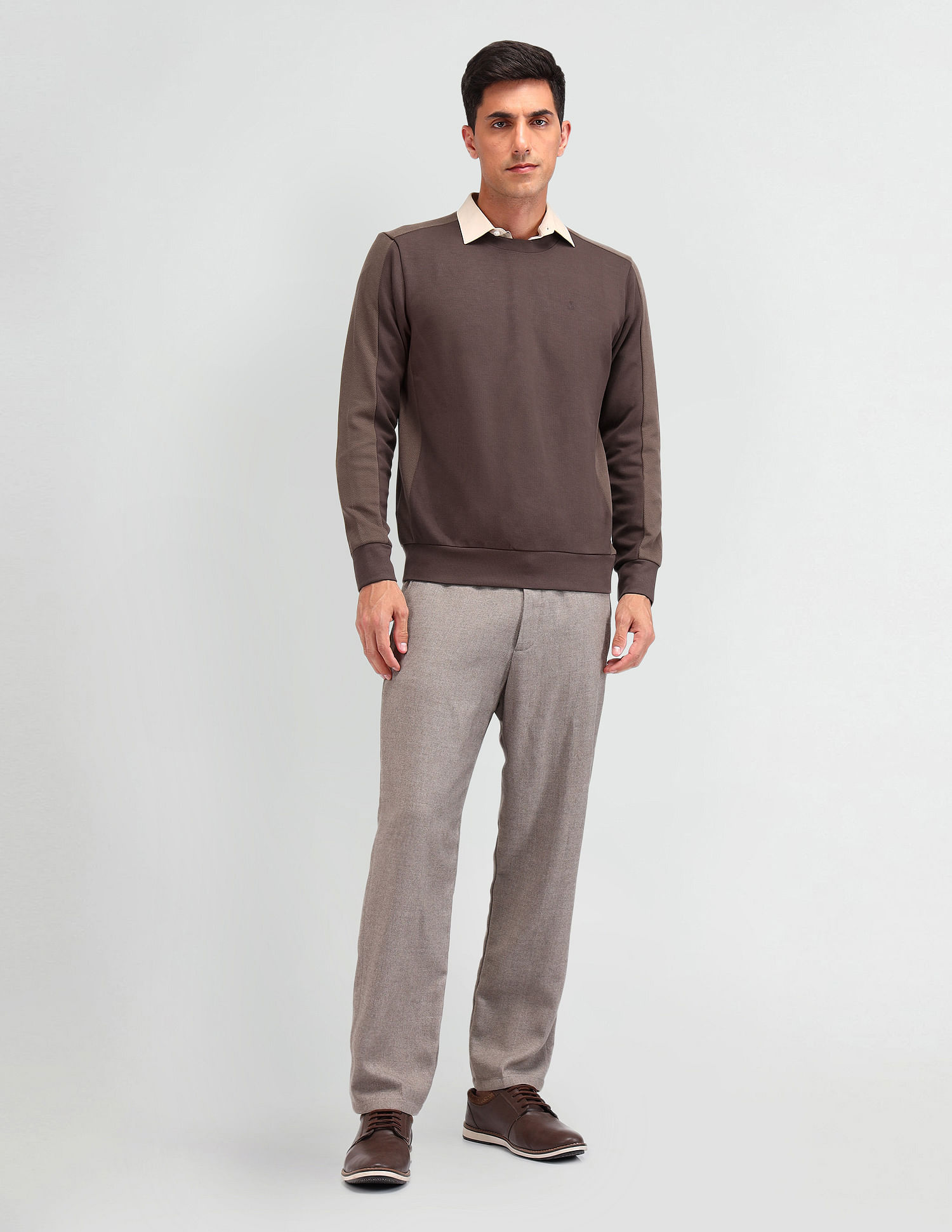 Arrow Textured Regular Fit Sweatshirt