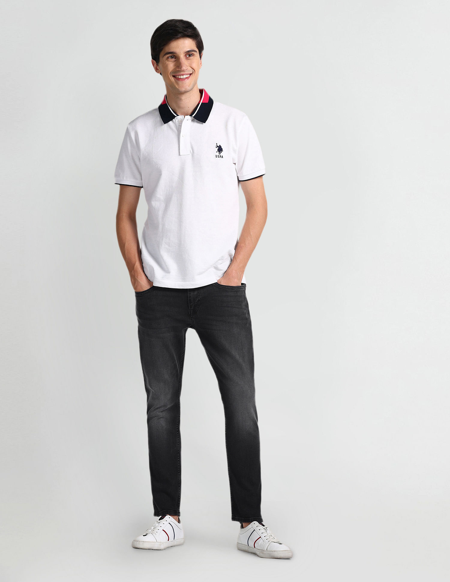 U.S. Polo Assn. Denim Co. Henry Tapered Fit Black Jeans