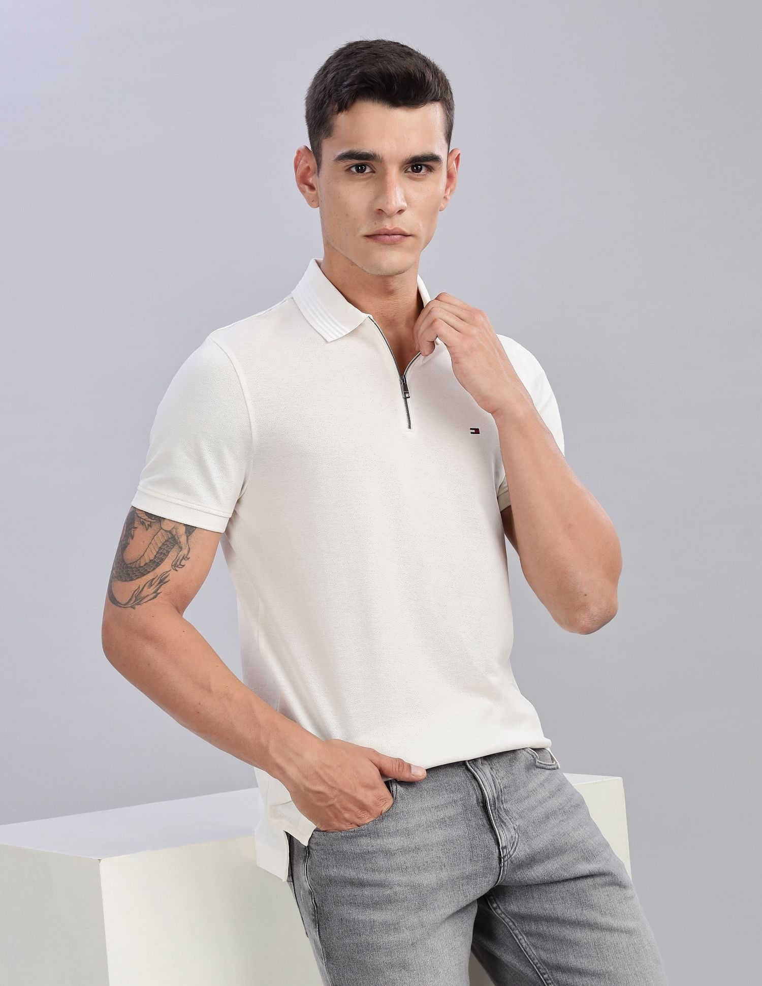 Tommy Hilfiger Solid Regular-Fit Cotton Polo Shirts