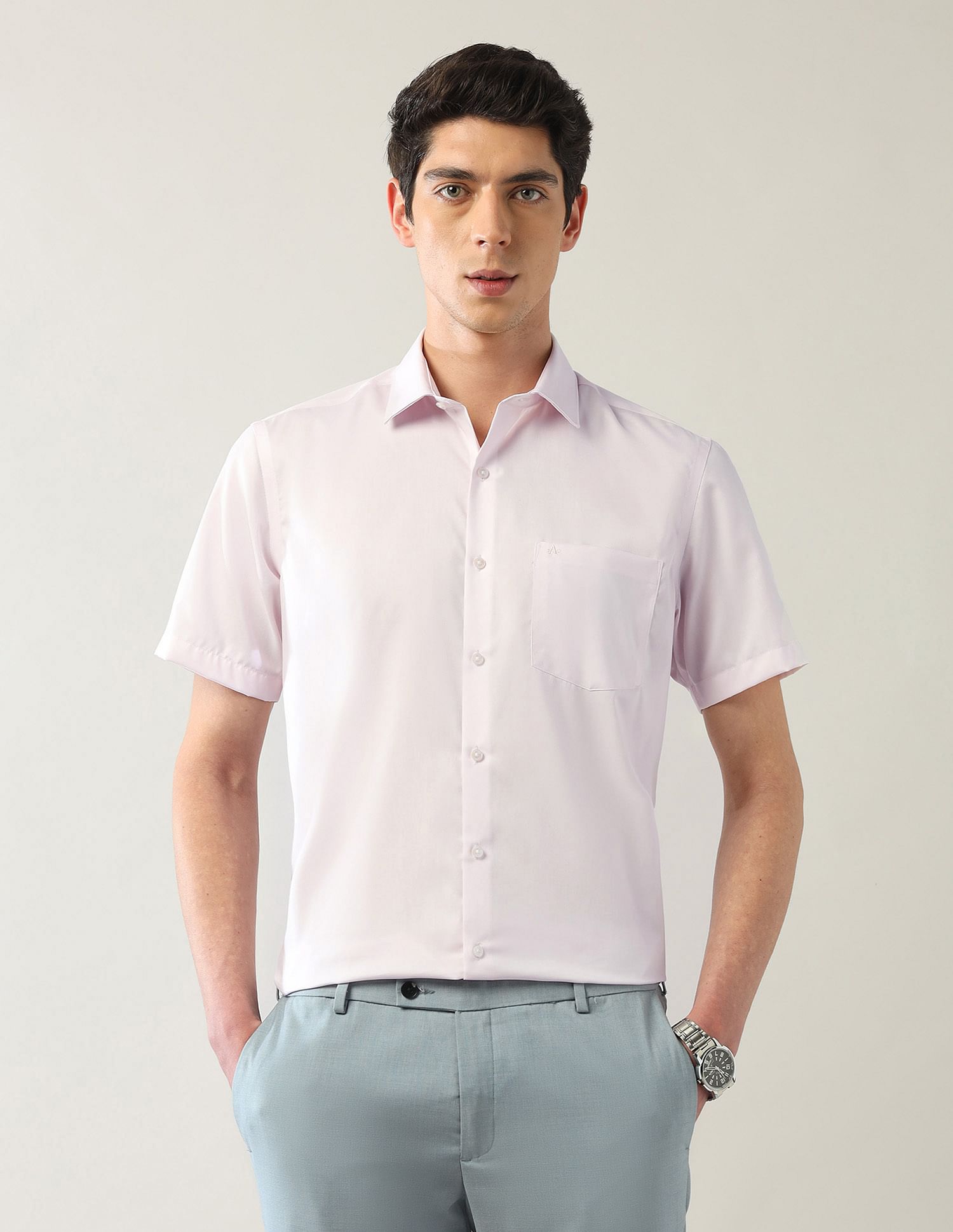 Arrow Pure Cotton Autopress Shirt