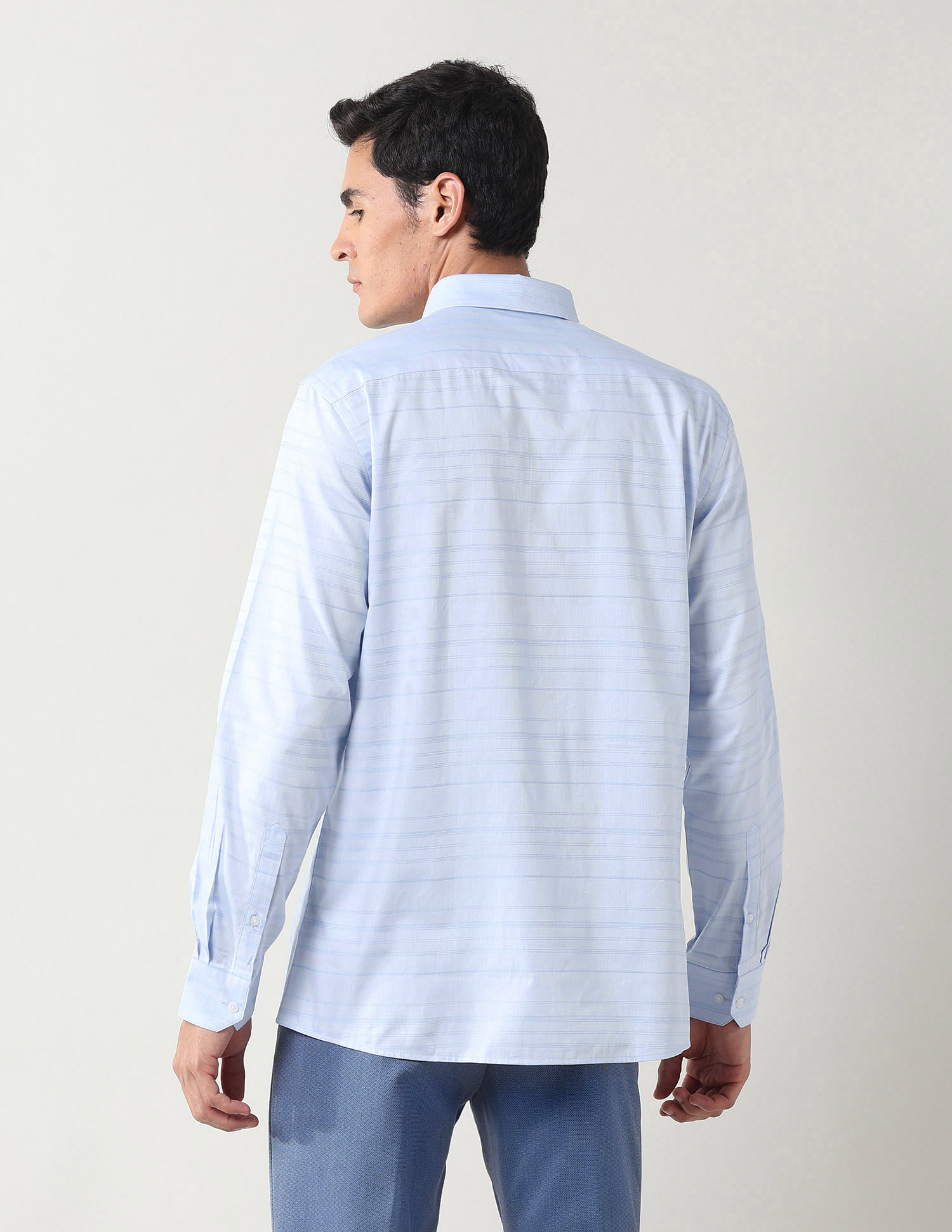 Arrow Horizontal Striped Liberty Classic Fit Shirt