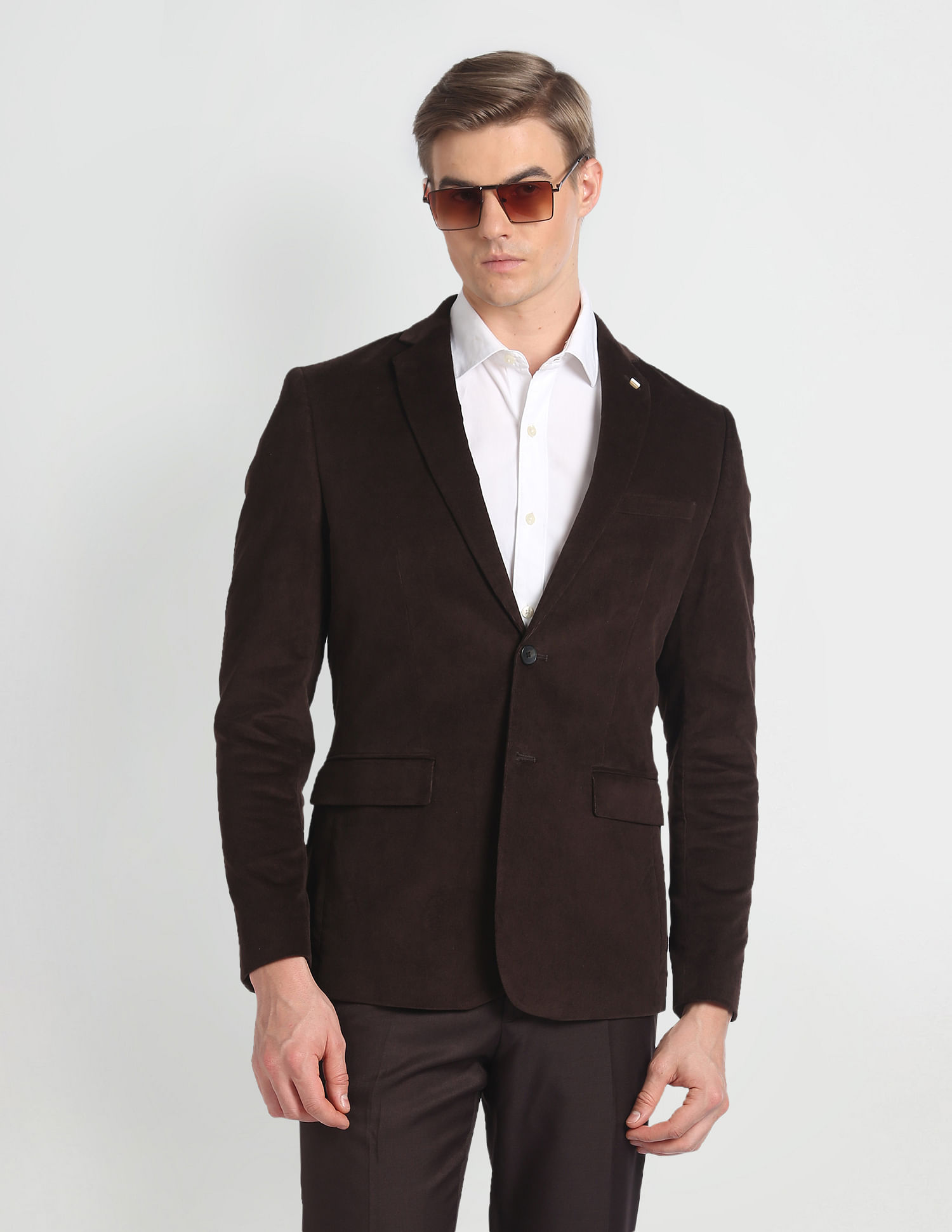 Arrow Zero Calorie Slim Fit Corduroy Blazer