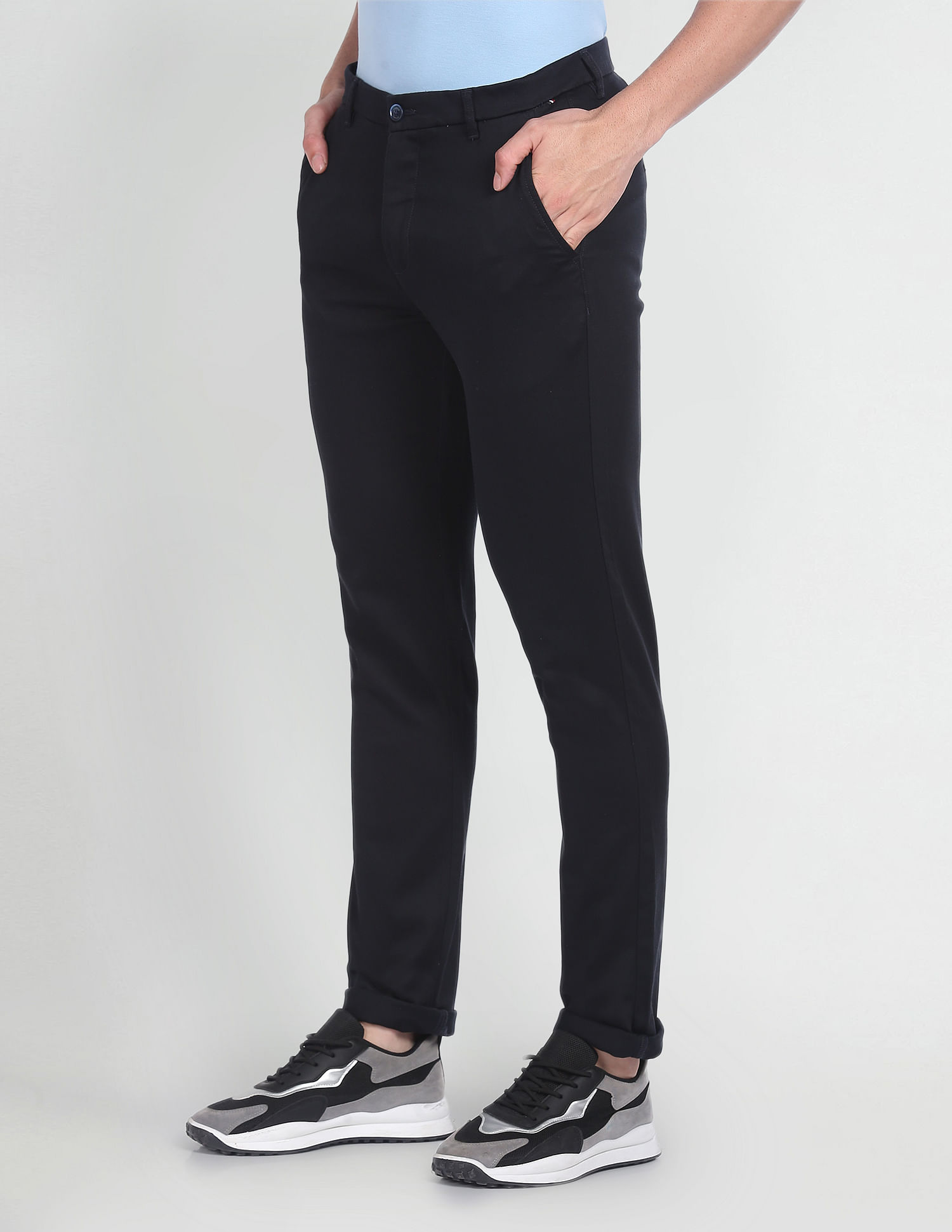 Smart slim-fit trousers