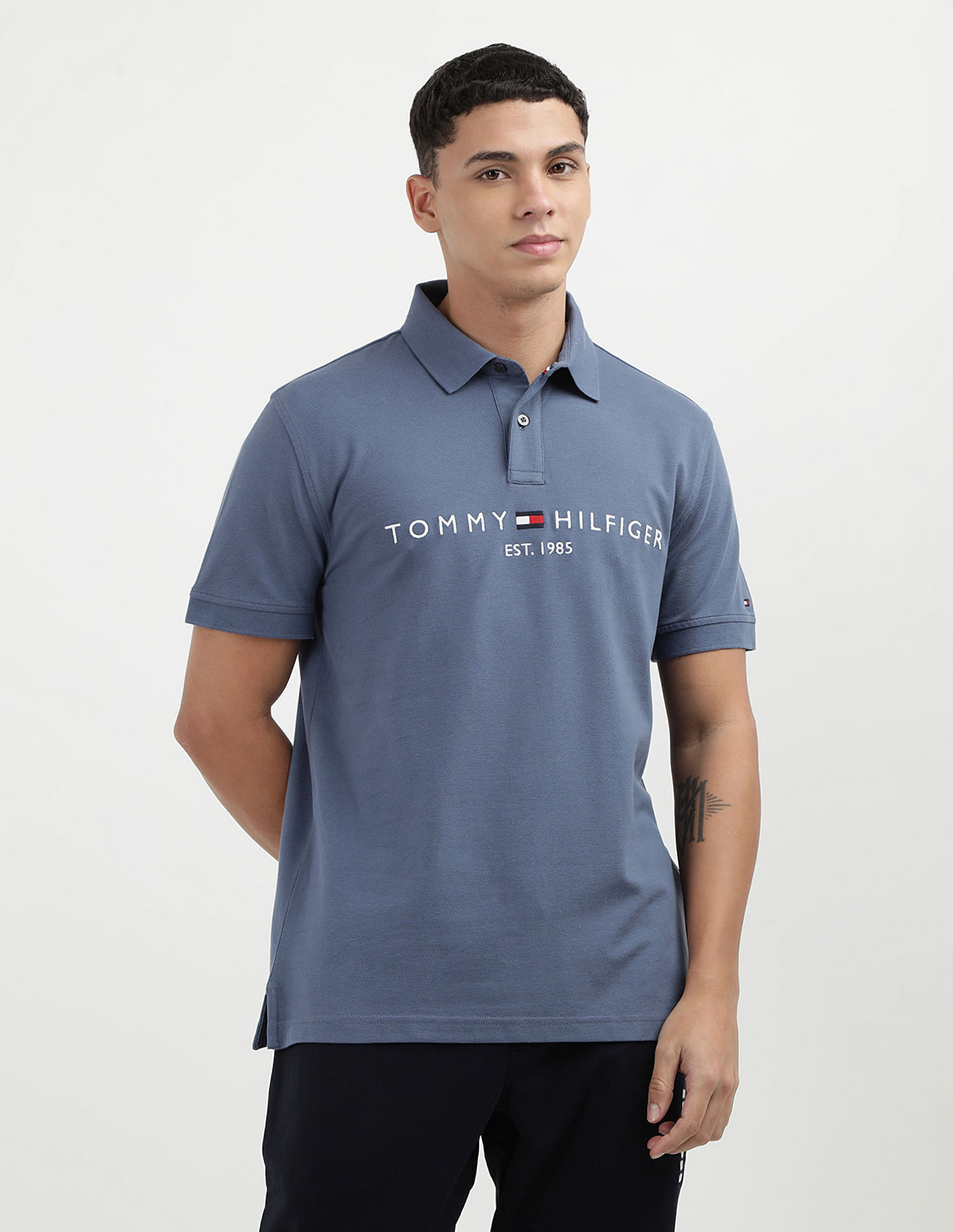 Tommy Hilfiger Solid Logo Regular Polo Shirt
