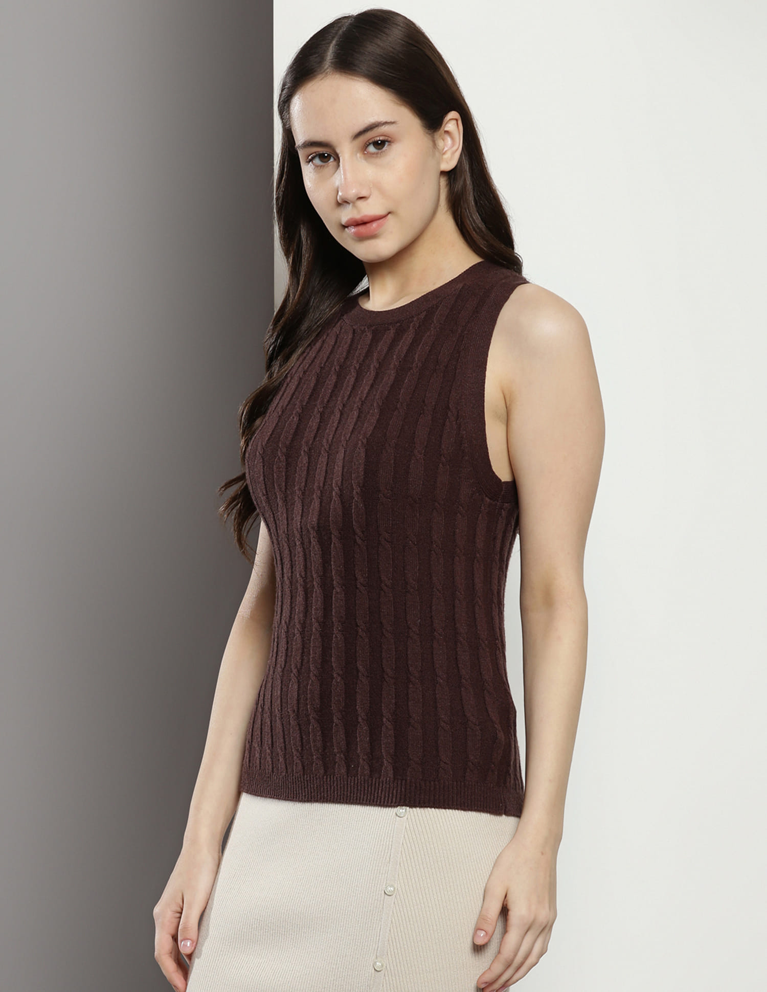 Buy Calvin Klein Cable Knit Sleeveless Sweater - NNNOW.com