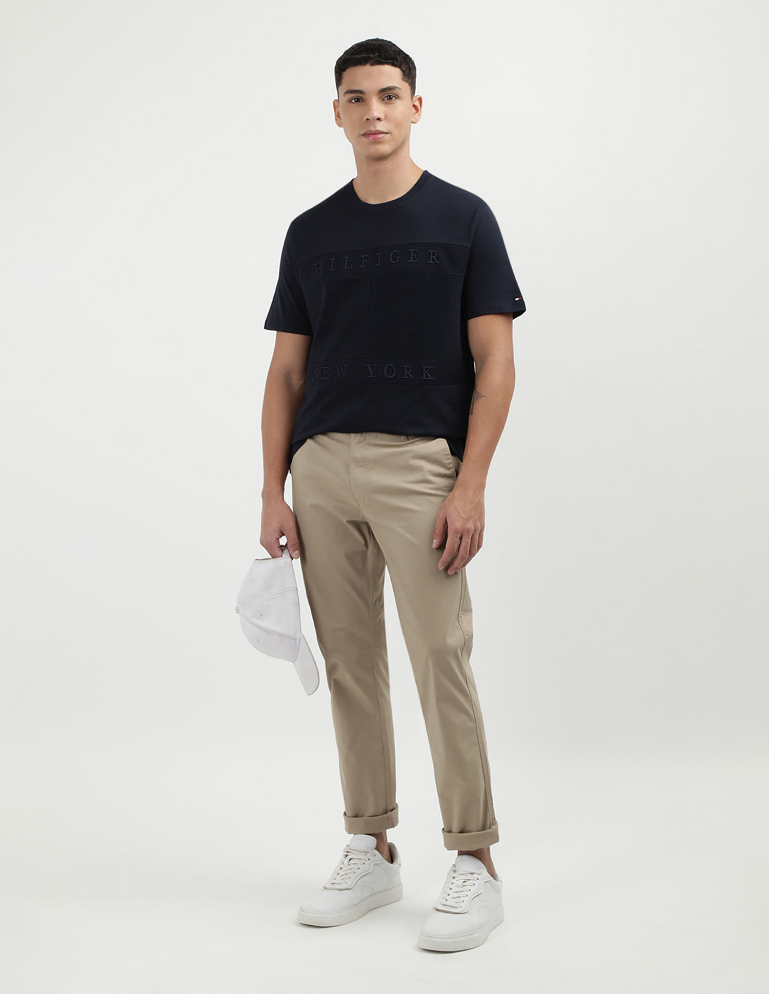 Tommy Hilfiger Crew Neck Structure Flag T-Shirt