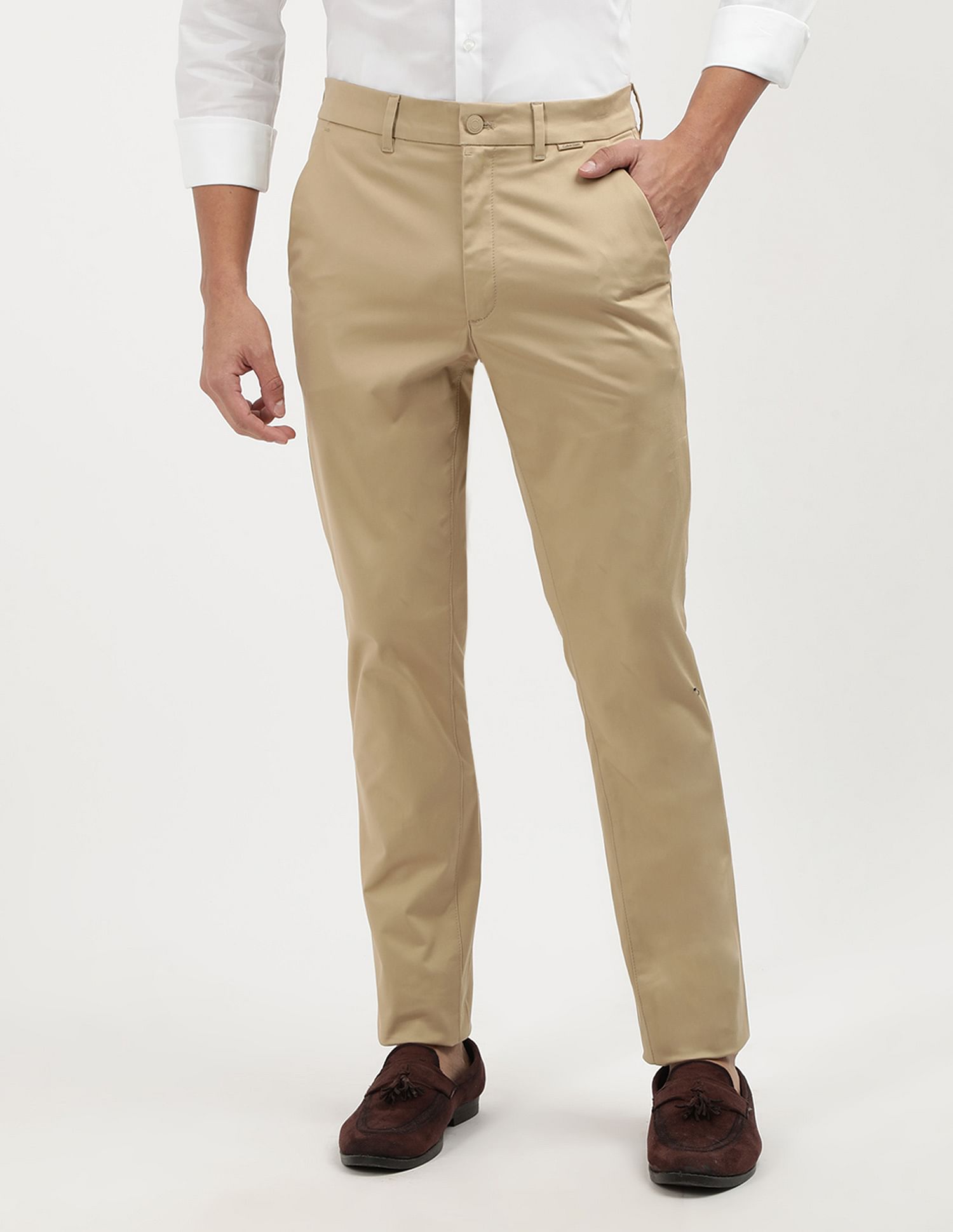 Calvin Klein Jeans Sateen Stretch Slim Chinos