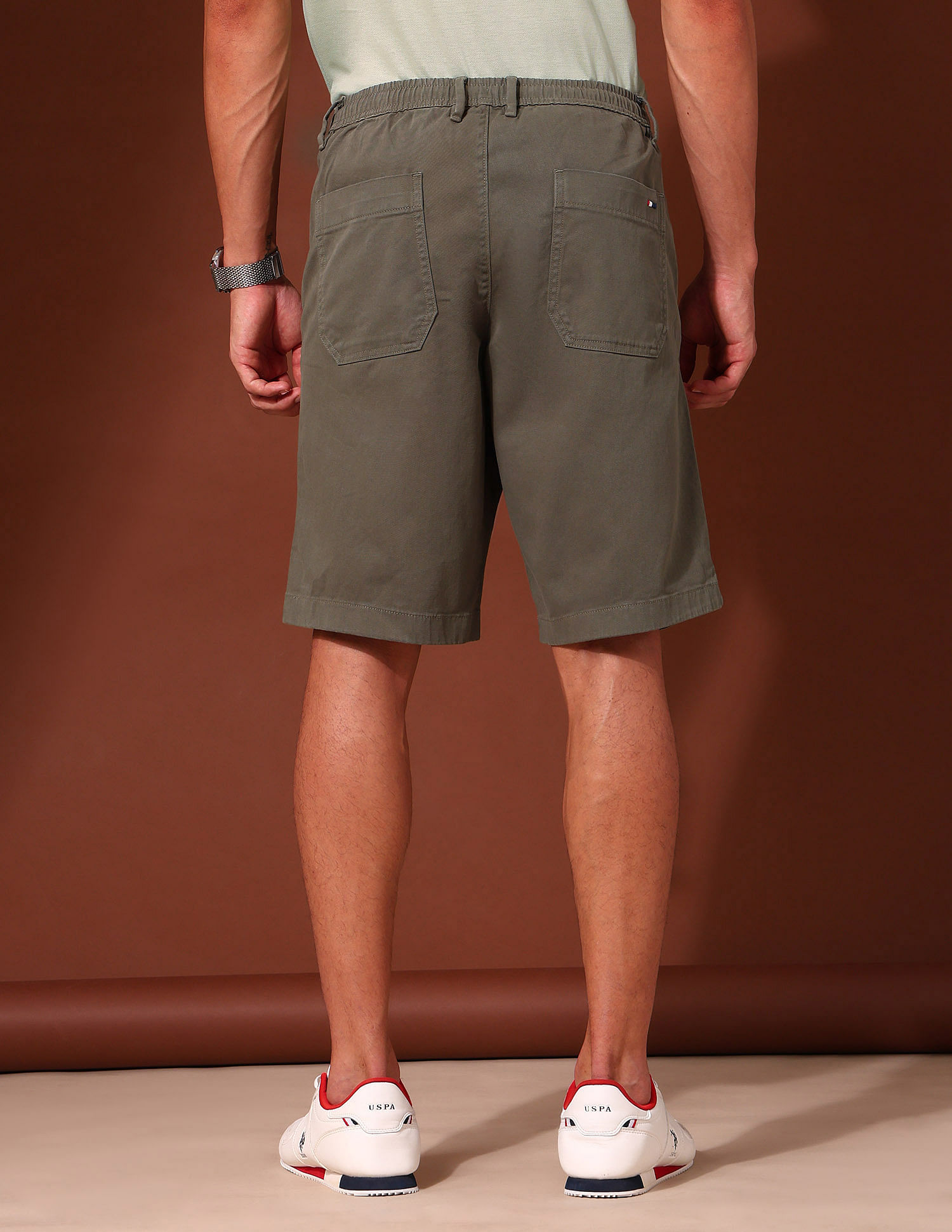 U.S. Polo Assn. Solid Slim Fit Chino Shorts