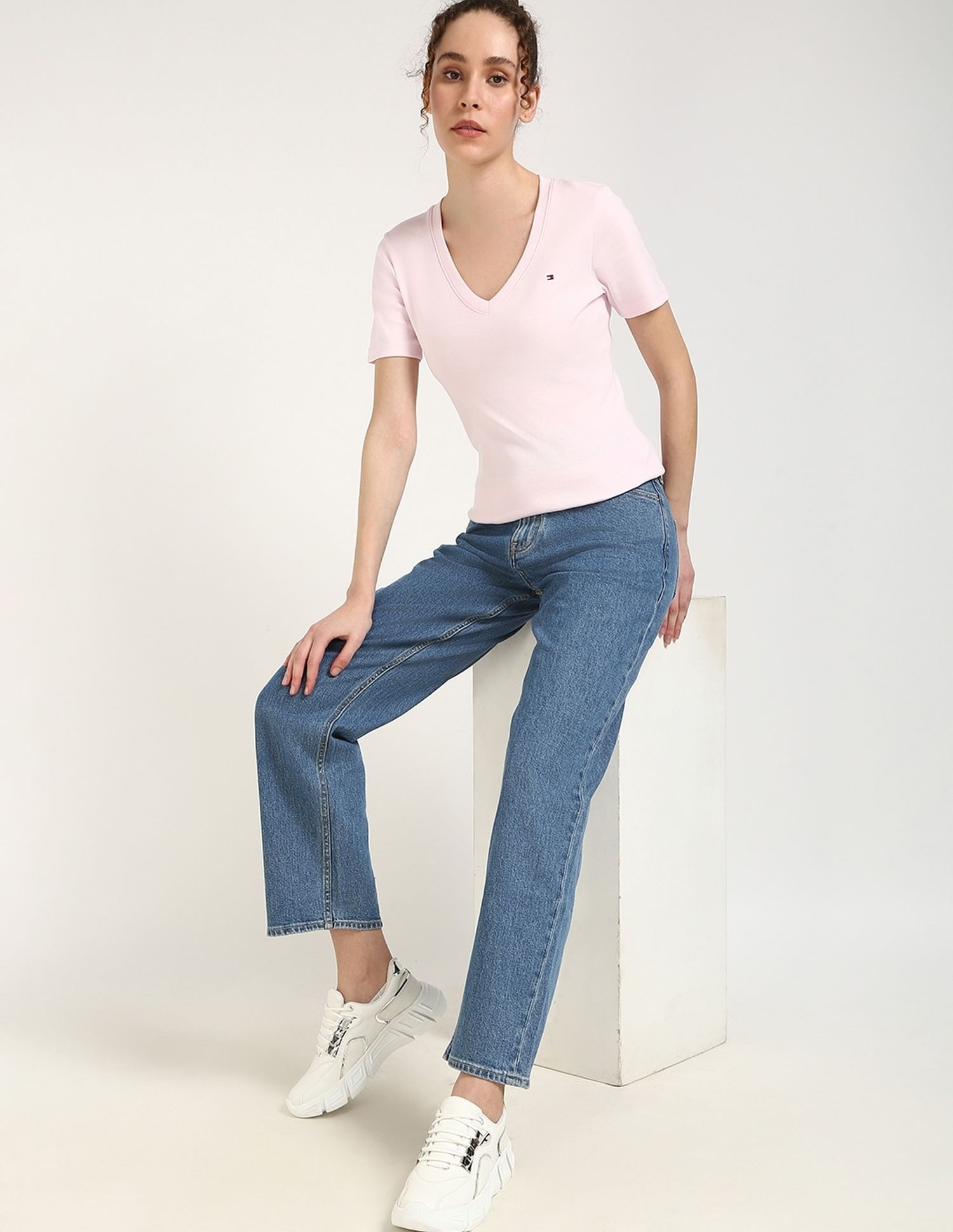Tommy Hilfiger Solid Slim-Fit Cotton T-Shirt