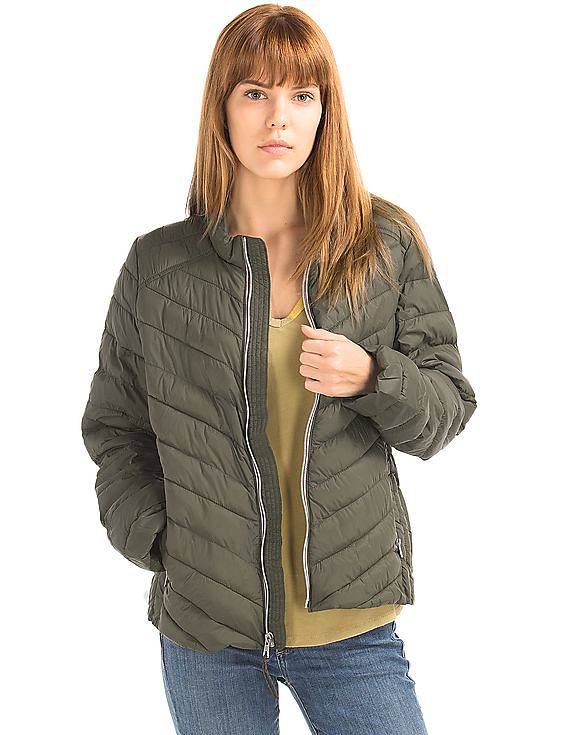 Buy GAP Women Women Green Coldcontrol Lite Puffer Jacket NNNOW