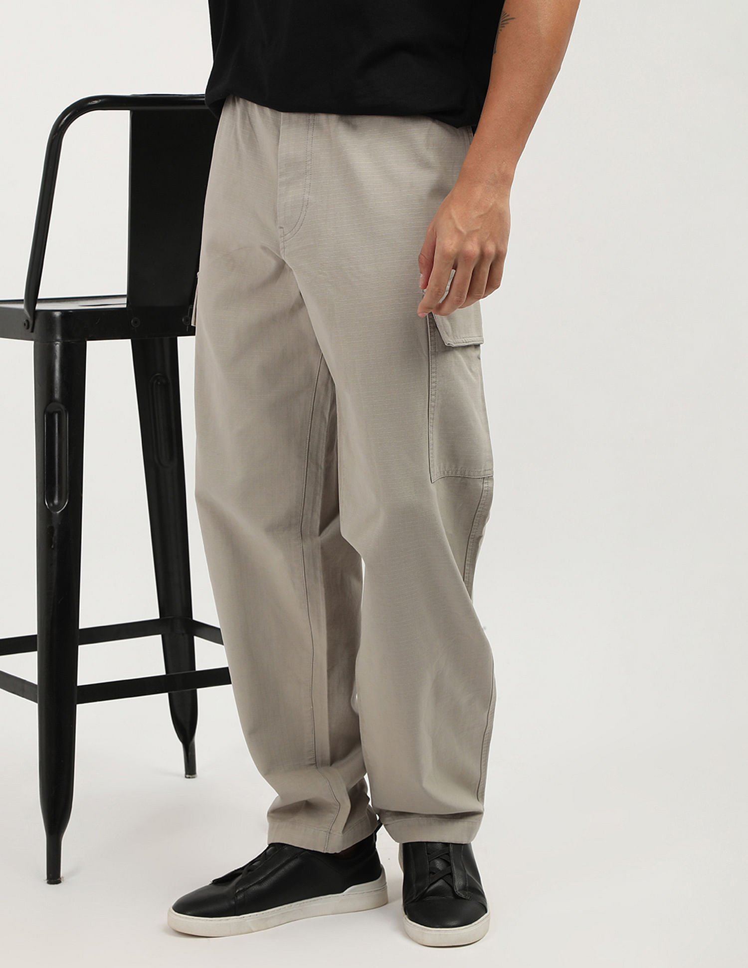 Calvin Klein Jeans Ripstop Straight Cargo Trousers
