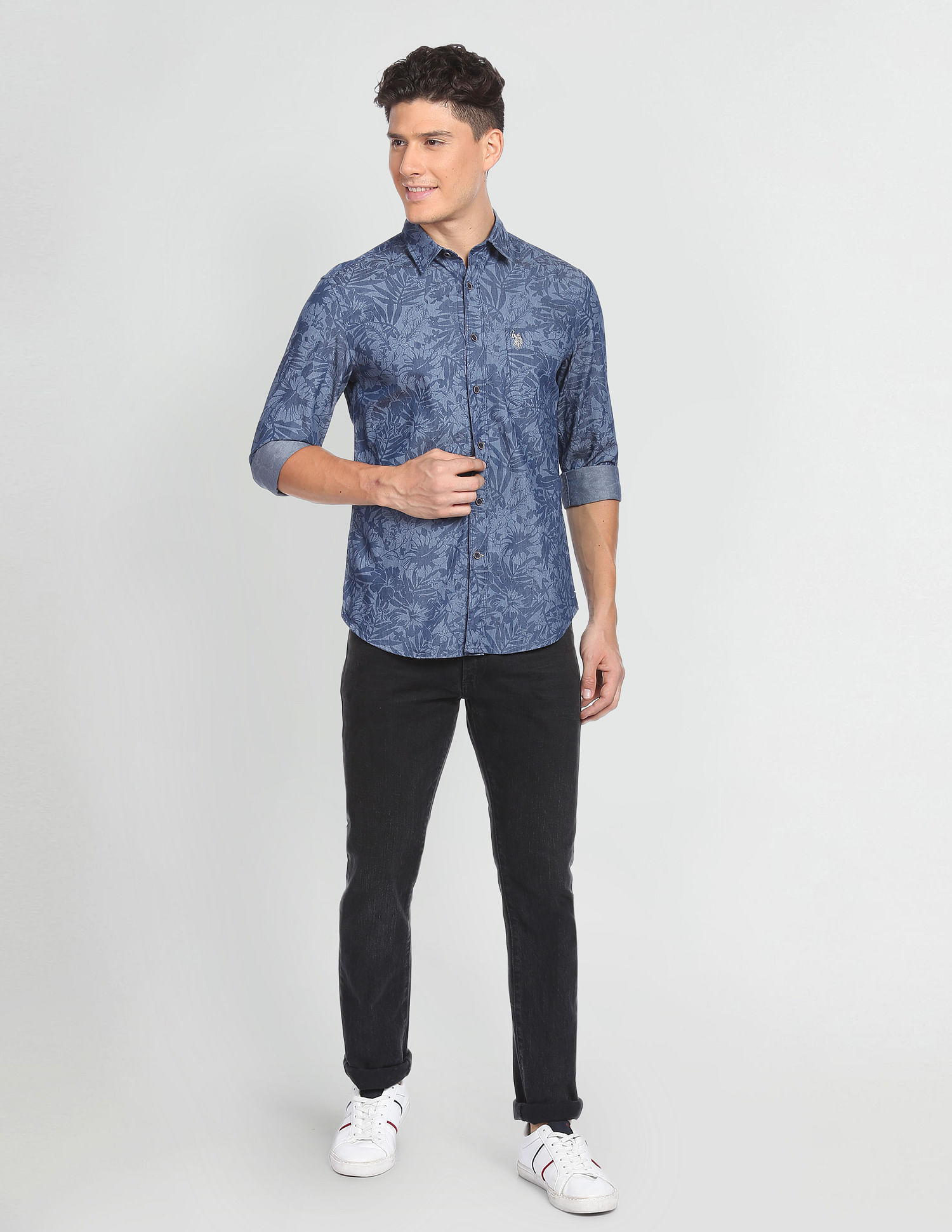 U.S. Polo Assn. Denim Co. Classic Floral Print Shirt