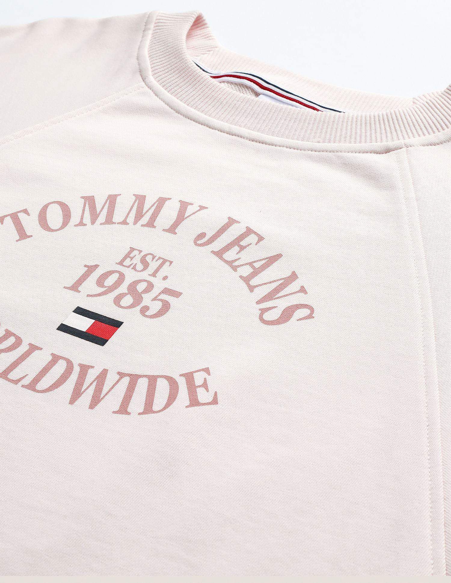 Tommy Hilfiger Cotton Raglan Sleeves  Sweatshirt