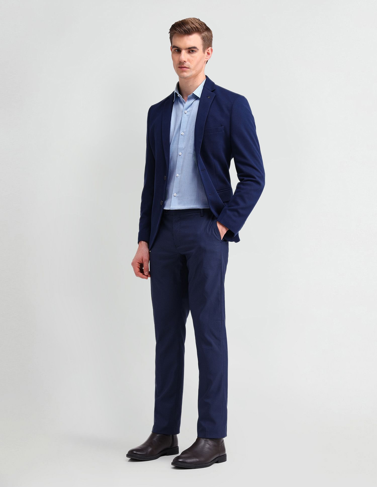 Arrow Brooklyn Fit Windowpane Checked Shirt