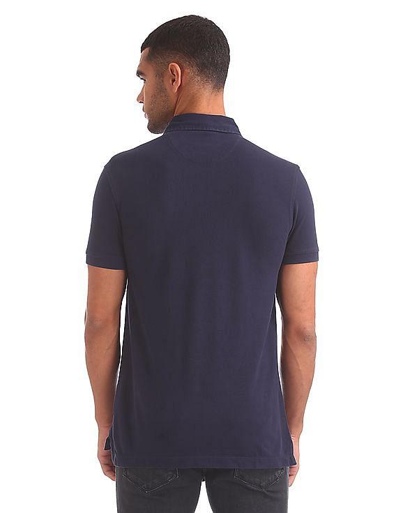 U.S. Polo Assn. Denim Co. Regular Fit Contrast Panelled Polo Shirt