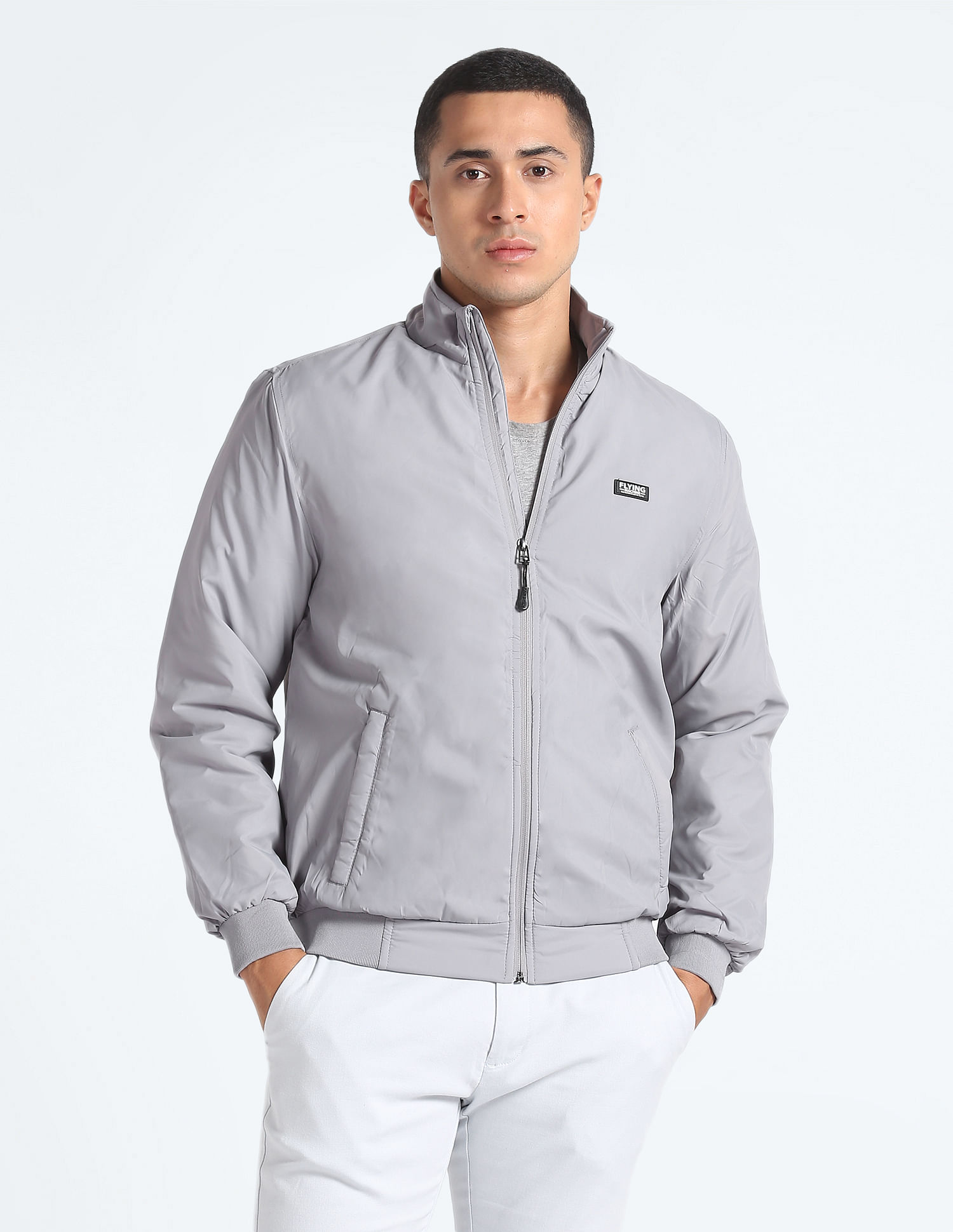 Flying Machine High Neck Polyester Jacket