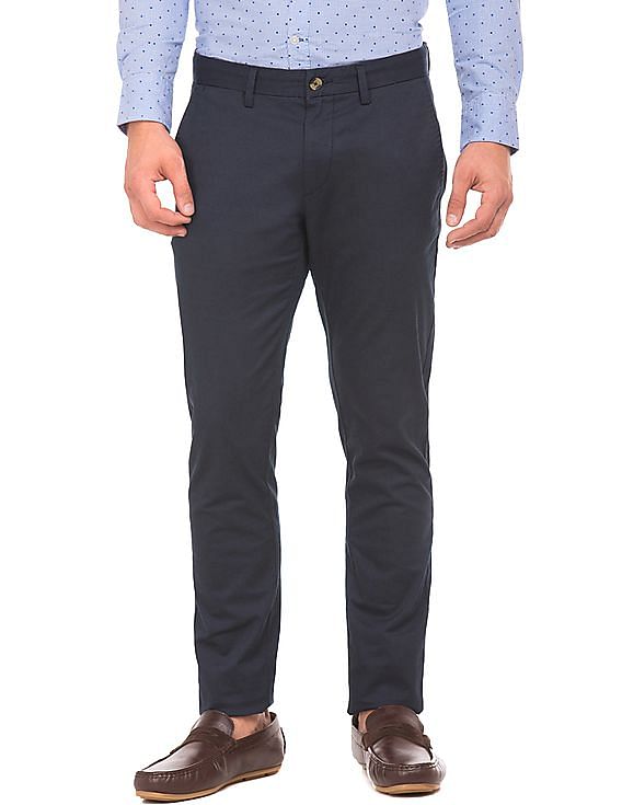 U.S. Polo Assn. Slim Tapered Fit Flat Front Trousers