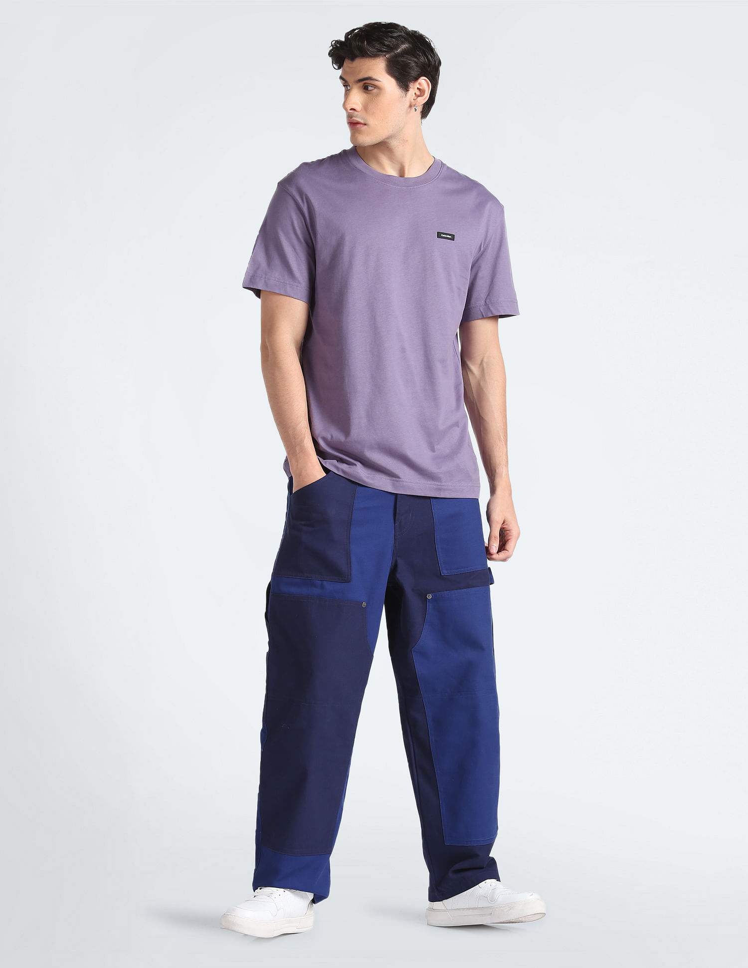 Calvin Klein Recycled Cotton Solid T-Shirt
