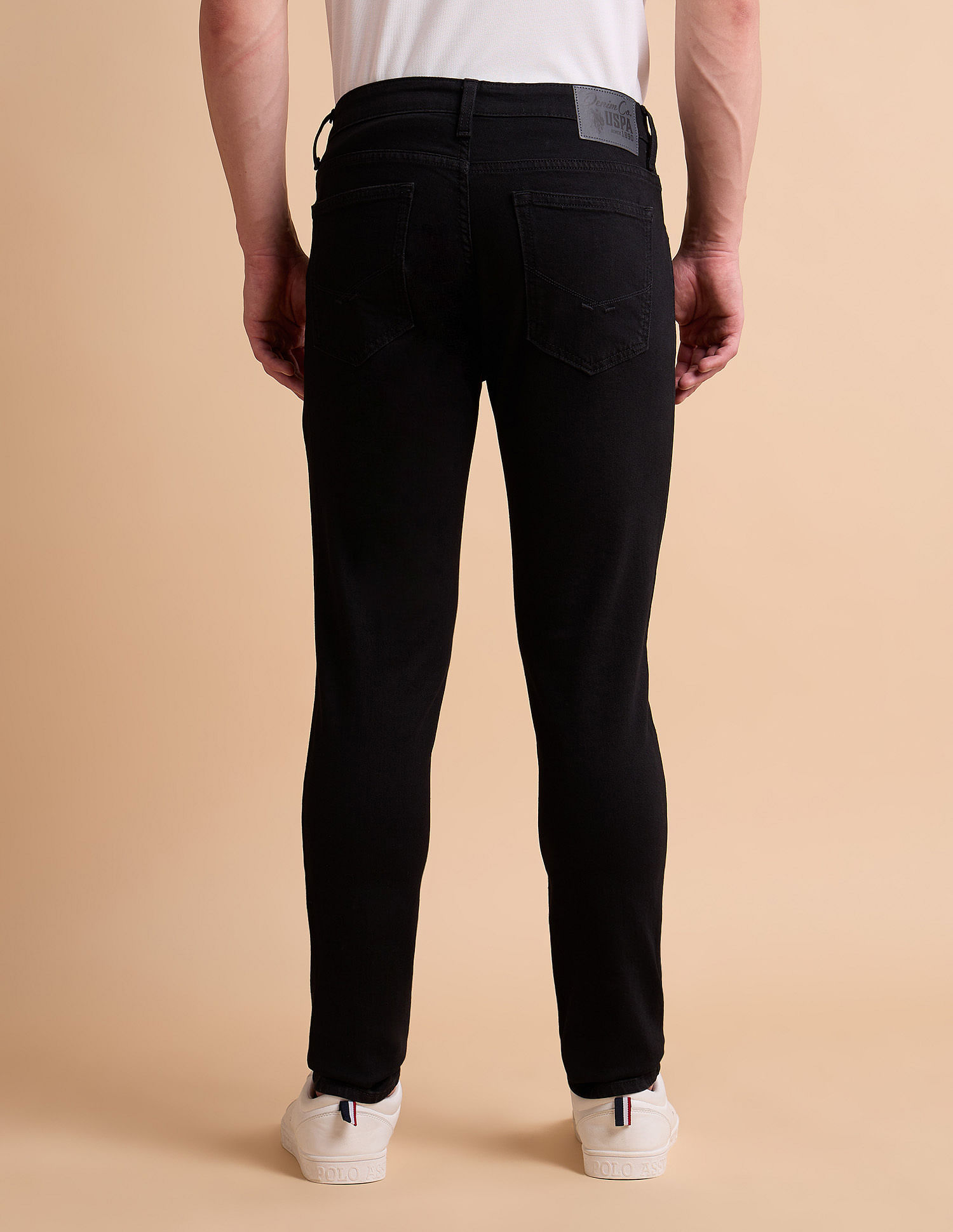 U.S. Polo Assn. Denim Co. Brandon Slim Tapered Fit Black Jeans