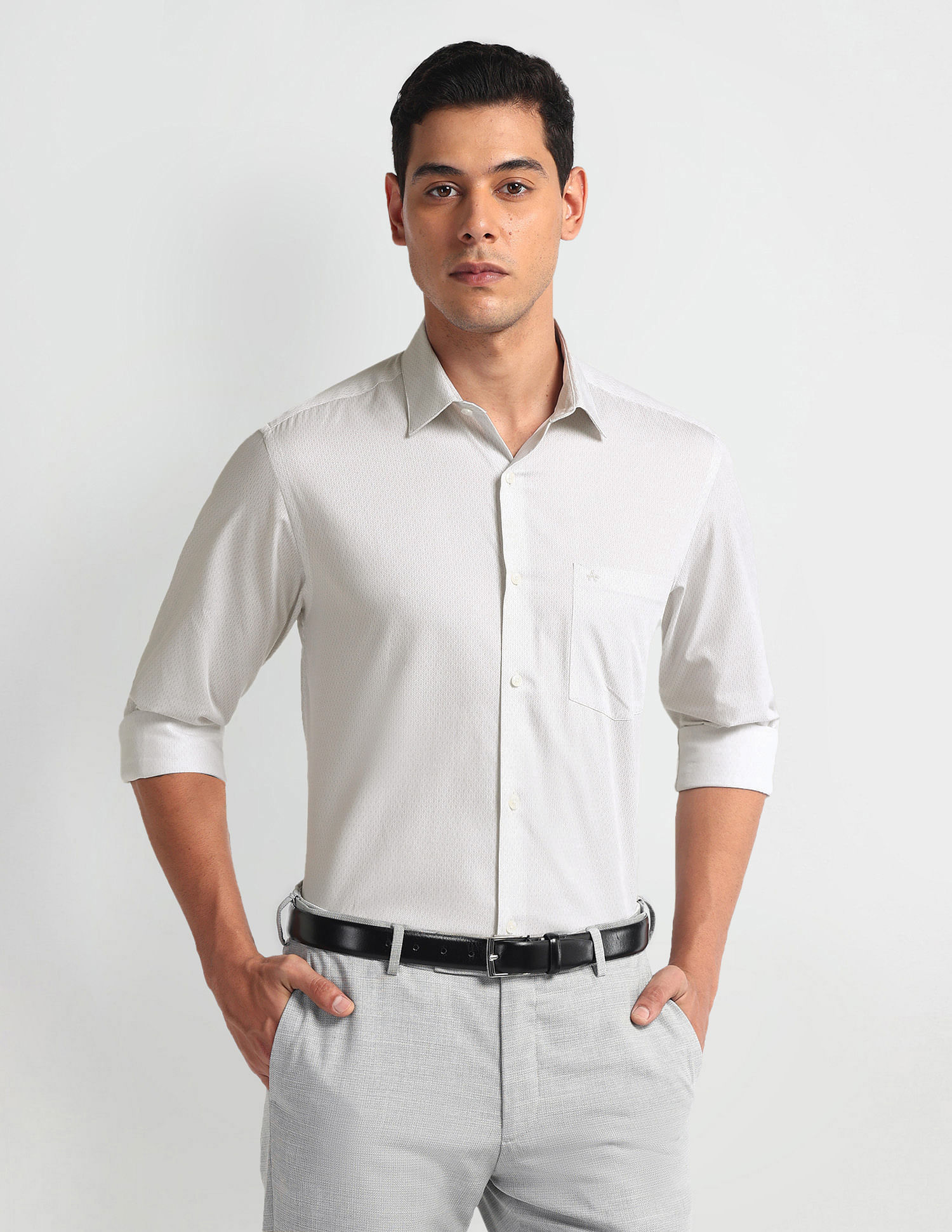 Arrow Geometric Print Pure Cotton Shirt