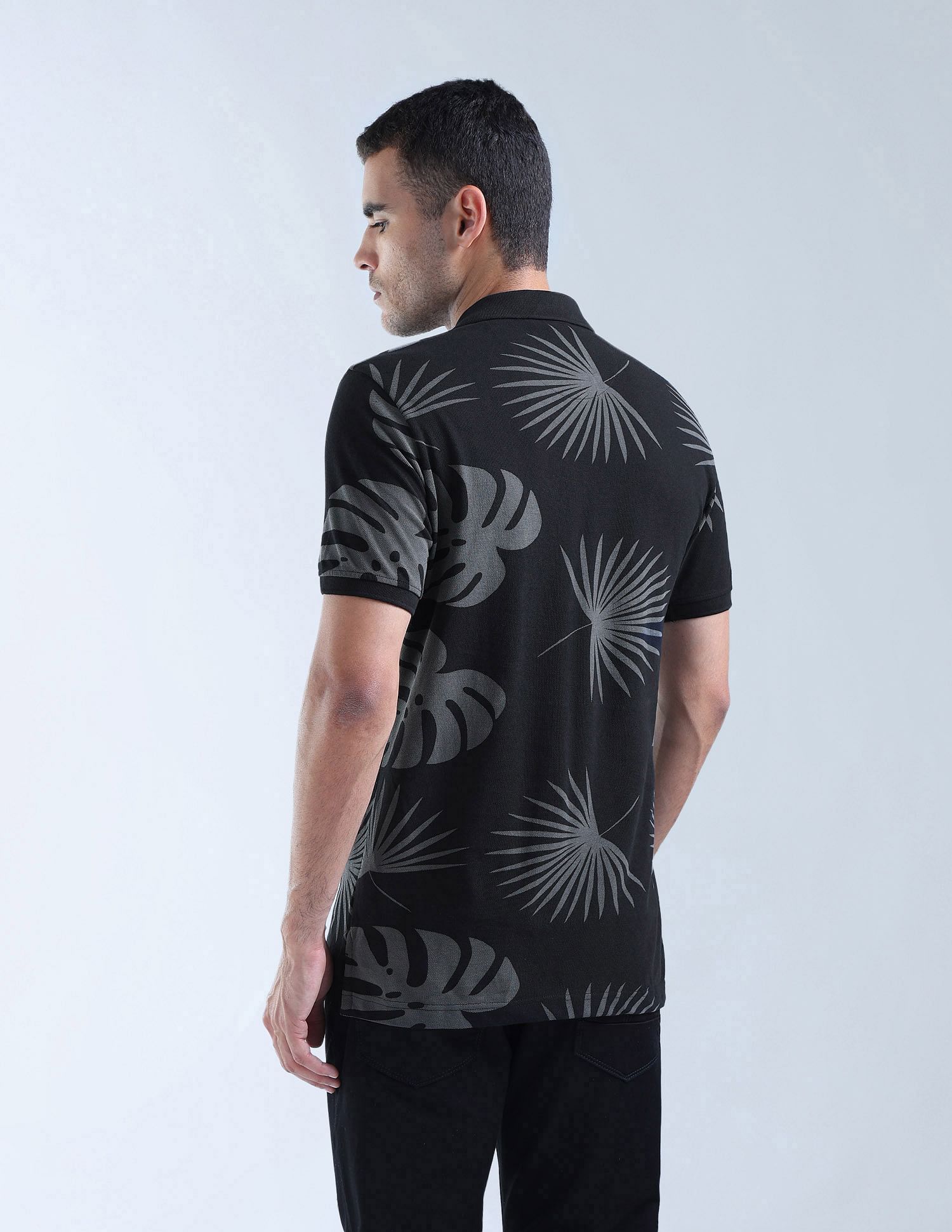 Flying Machine All Over Printed Essentials Polo Shirt