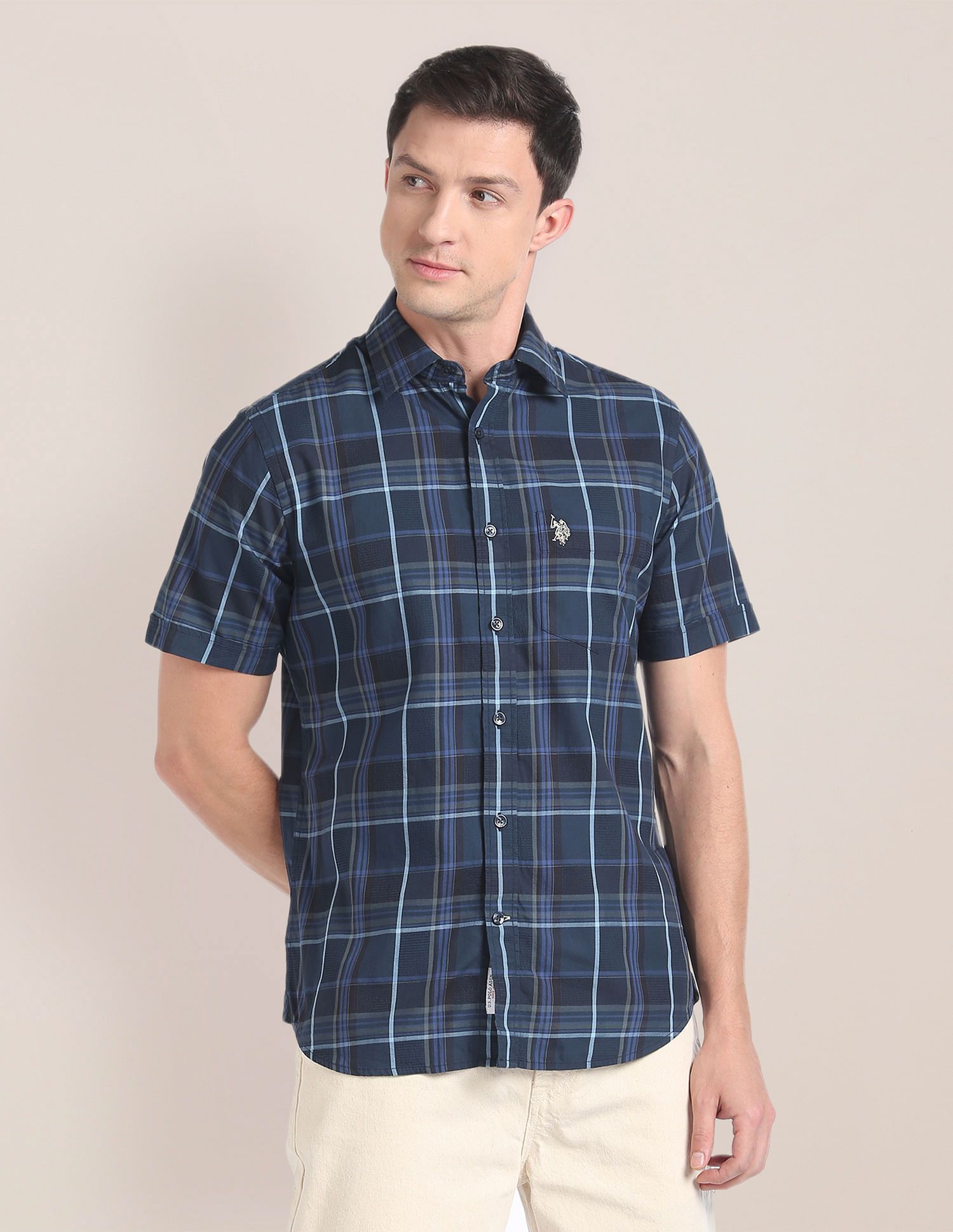 U.S. Polo Assn. Premium Cotton Plaid Shirt