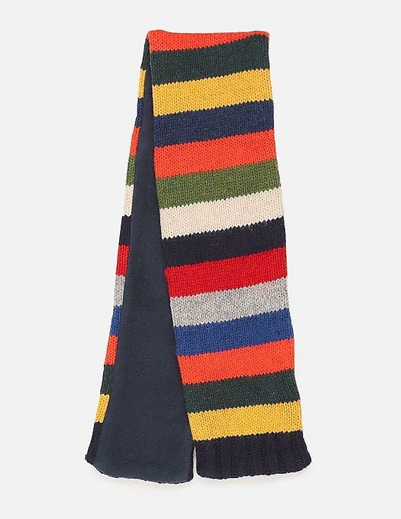 Buy GAP Boys Multi Colour Crazy Stripe Scarf NNNOW