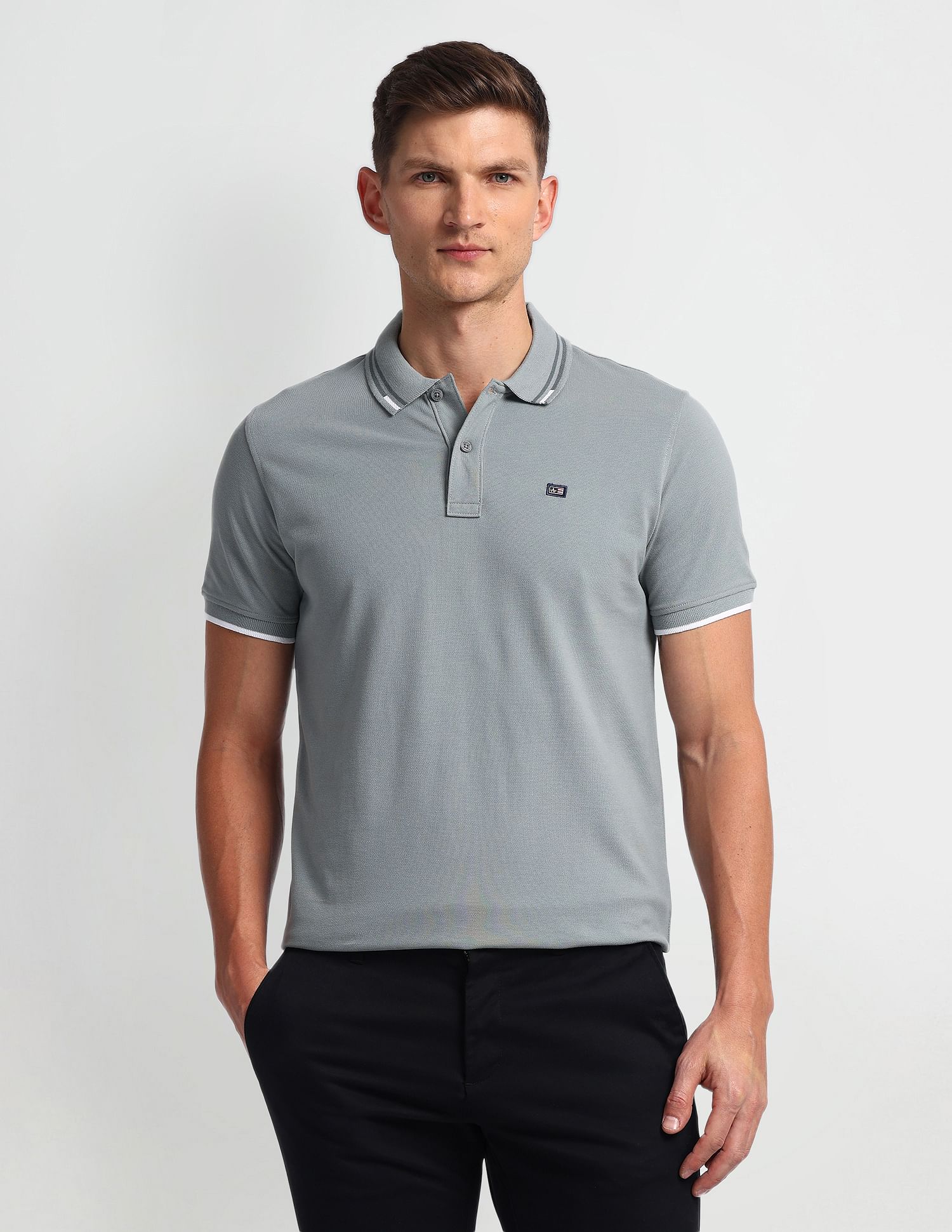 Arrow Sport Regular Fit Solid Polo Shirt