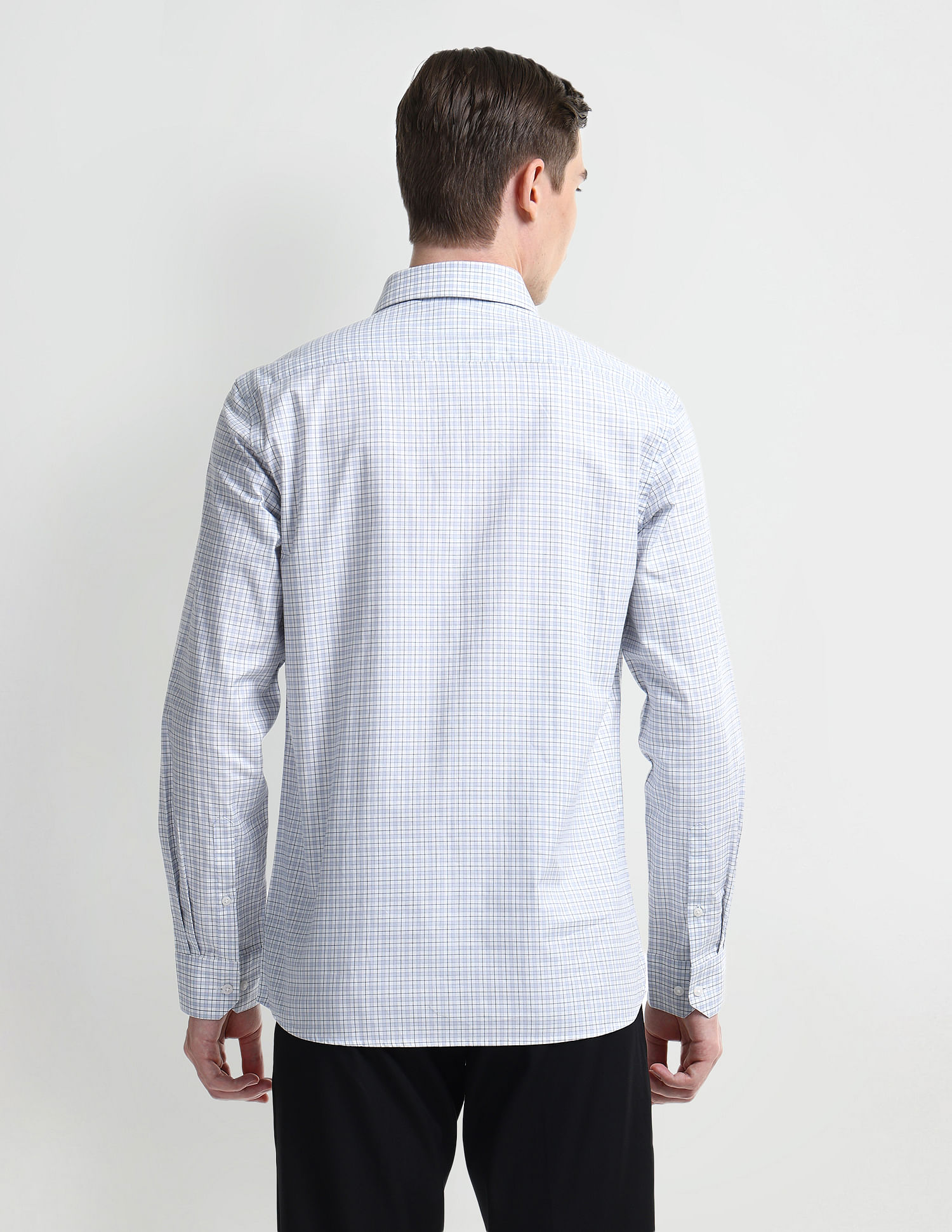 Arrow Checked Slim Fit Dobby Shirt