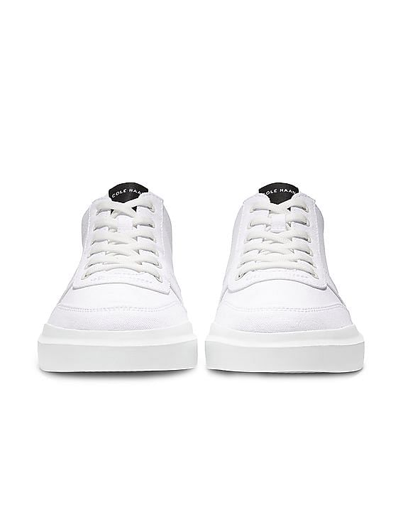 Cole Haan Men White Grandpro Rally Canvas Court Sneakers