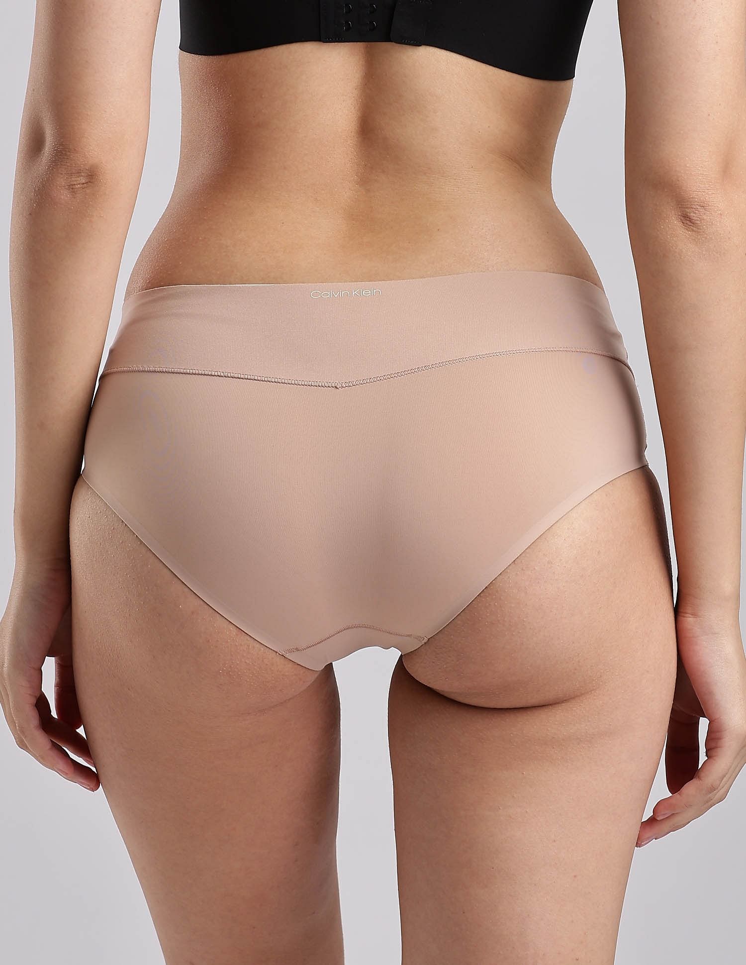 Calvin Klein Underwear Womens Beige Solid Panties