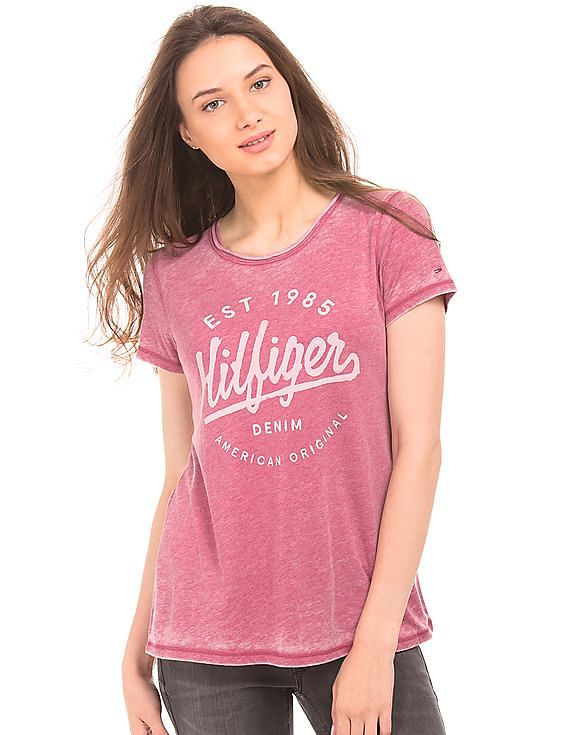 Tommy Hilfiger Denim Washed Printed T-Shirt