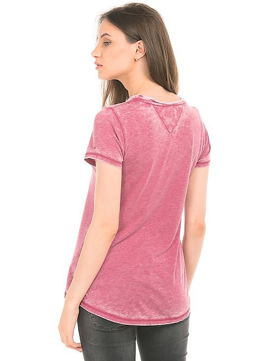Tommy Hilfiger Denim Washed Printed T-Shirt