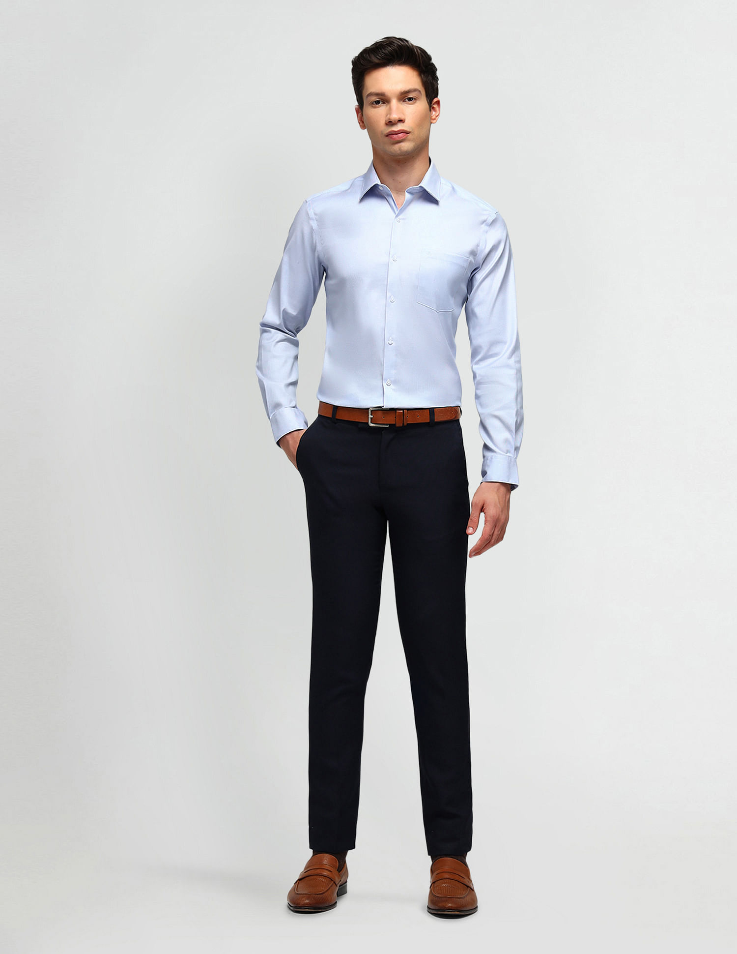 Arrow Slim Fit All-Over Pattern Shirt