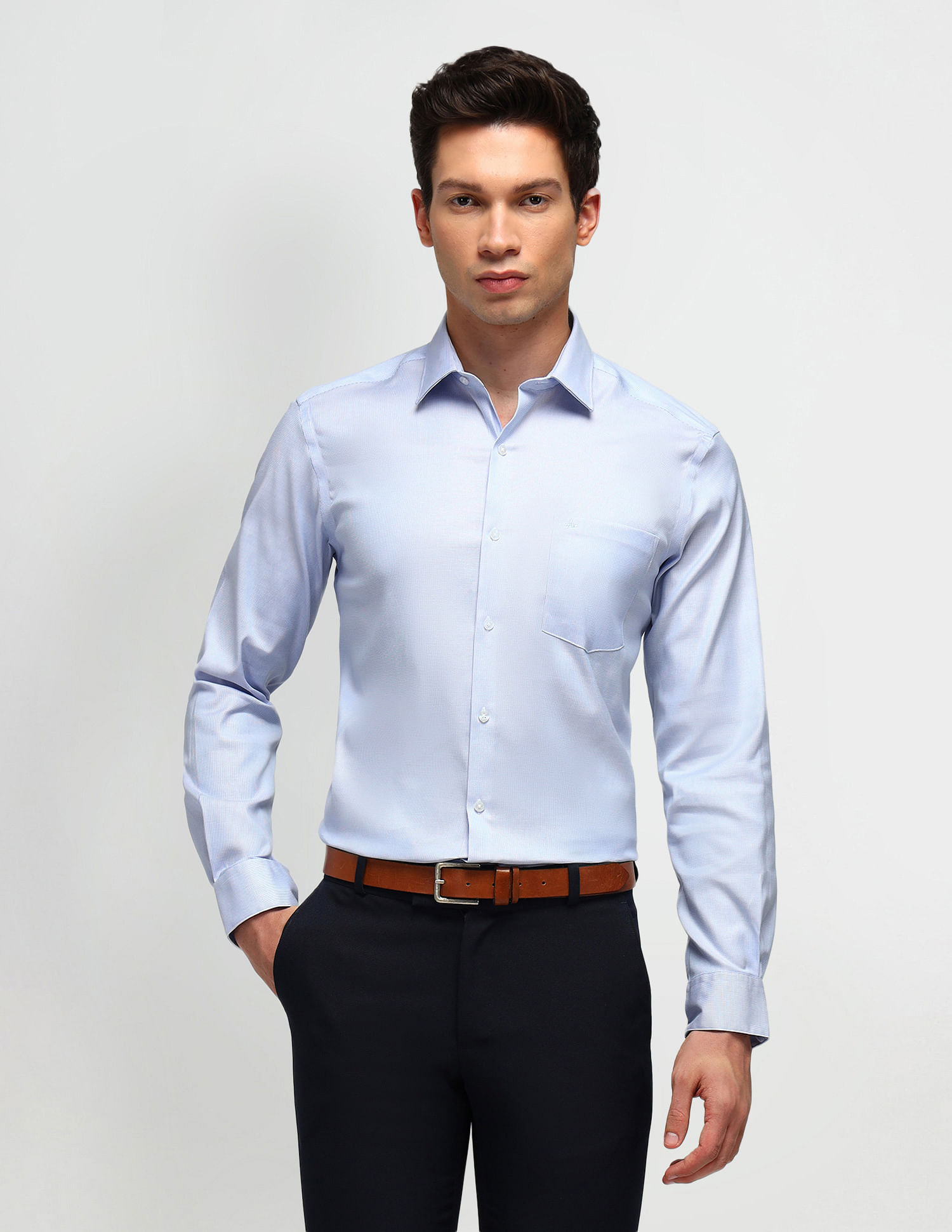 Arrow Slim Fit All-Over Pattern Shirt