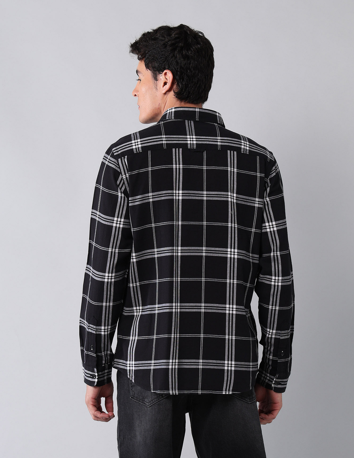 U.S. Polo Assn. Denim Co. Grid Tattersall Checked Pure Cotton Shirt